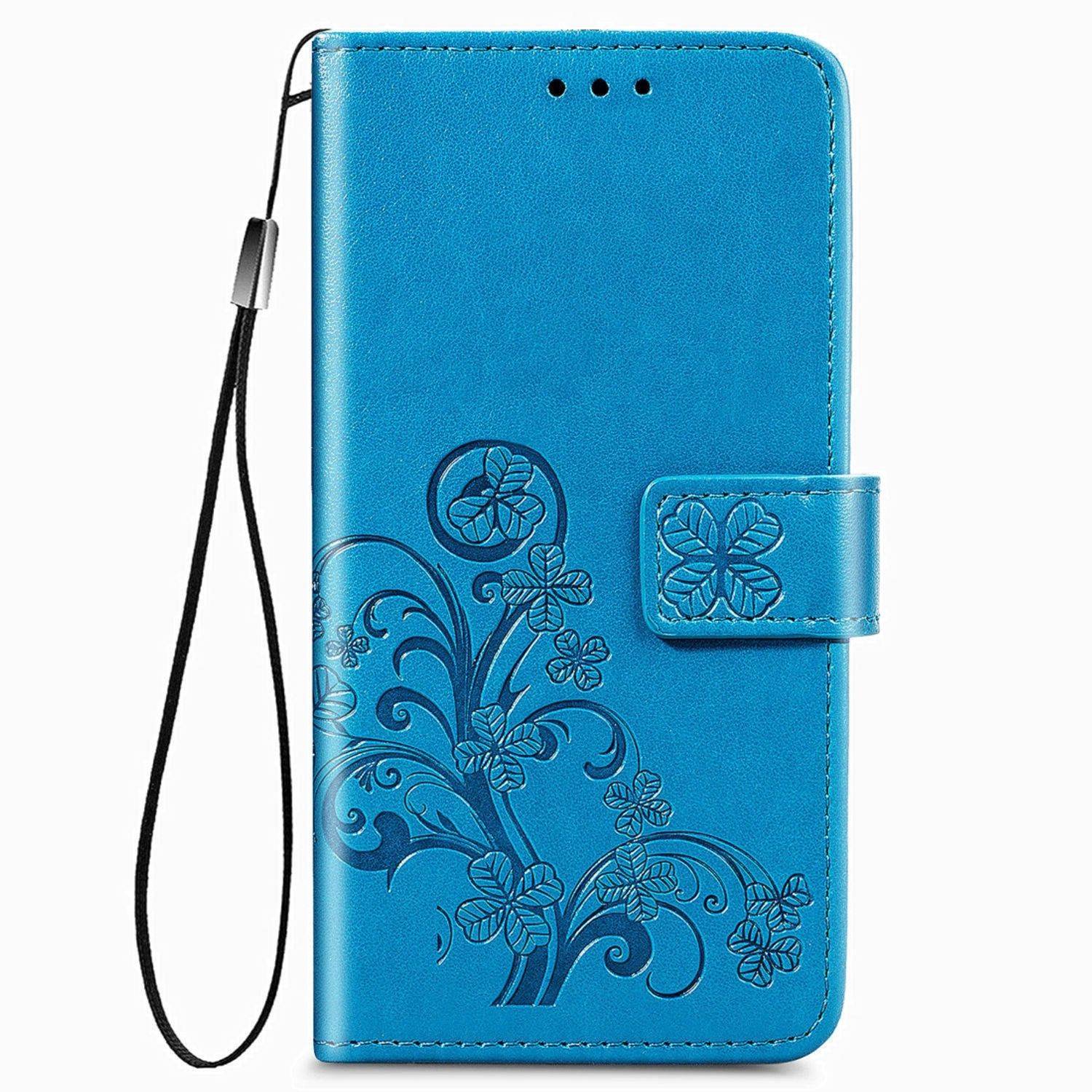 Hülle kompatibel mit Google Pixel 4A Kunstleder Handyhülle - Handy Case Blau