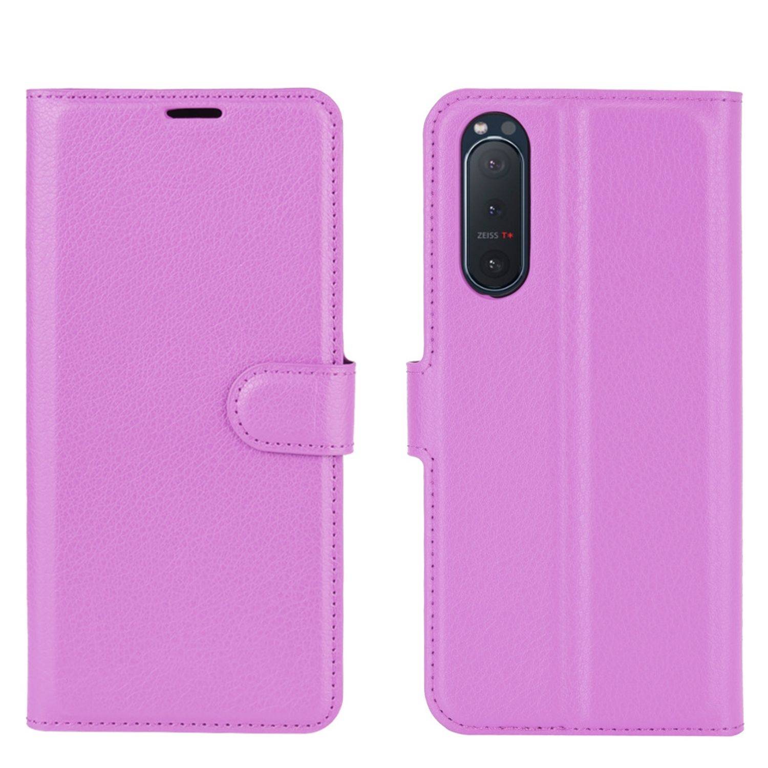 Sony Xperia 5 II Handyhülle Bookcover Violett