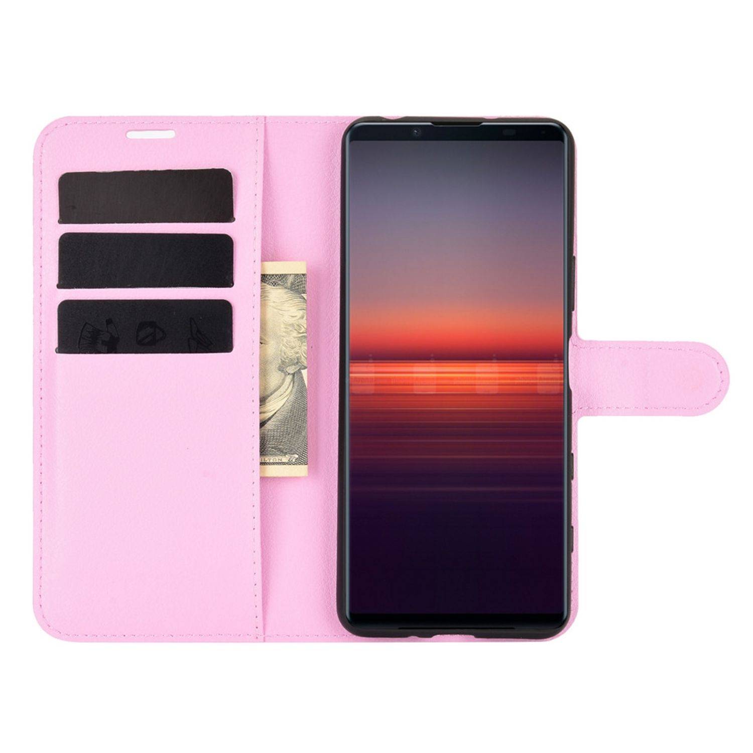 Sony Xperia 5 II Handyhülle Bookcover Rosa