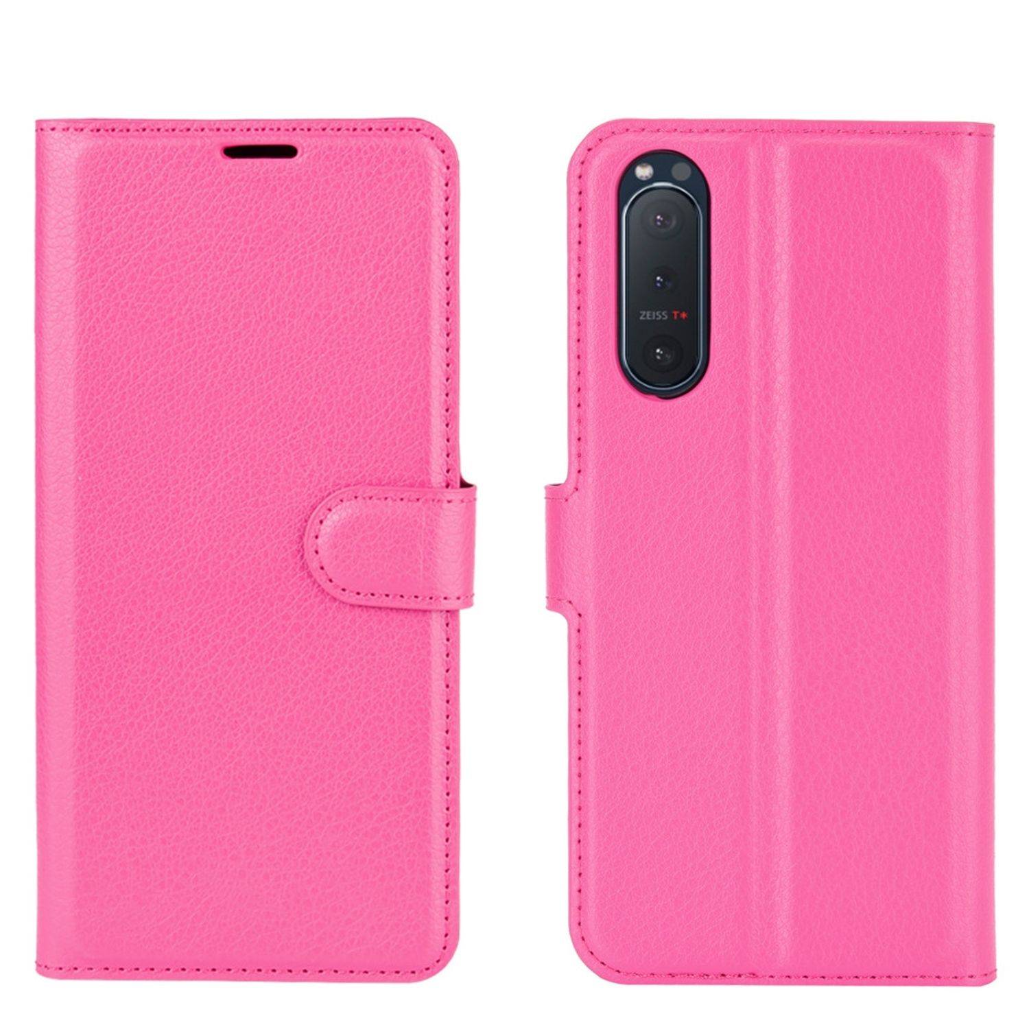 Sony Xperia 5 II Handyhülle Bookcover Rosa