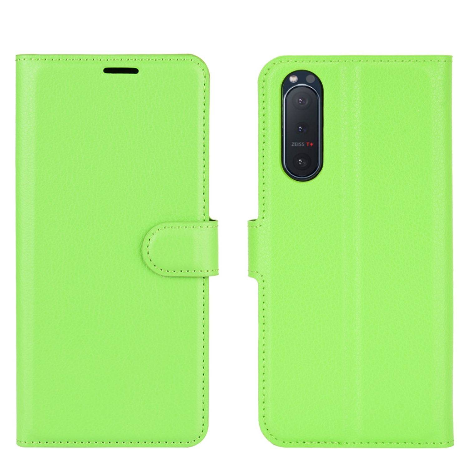 Sony Xperia 5 II Handyhülle Bookcover Grün