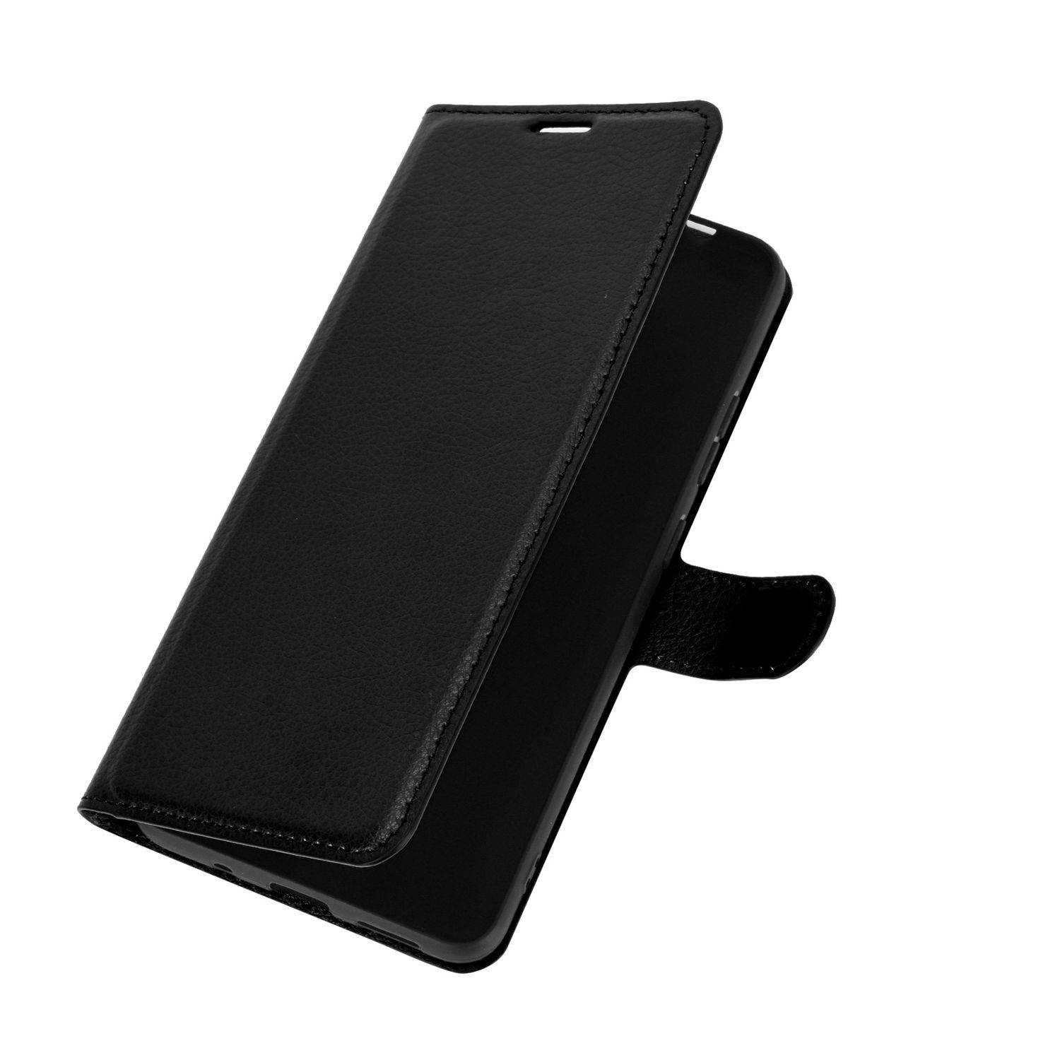 Nokia 2.4 Handyhülle Bookcover Schwarz