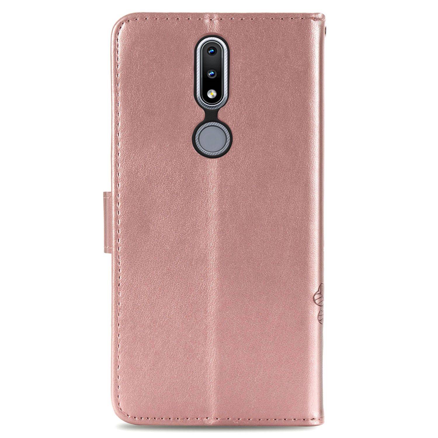 Nokia 2.4 Handyhülle Bookcover Rosa