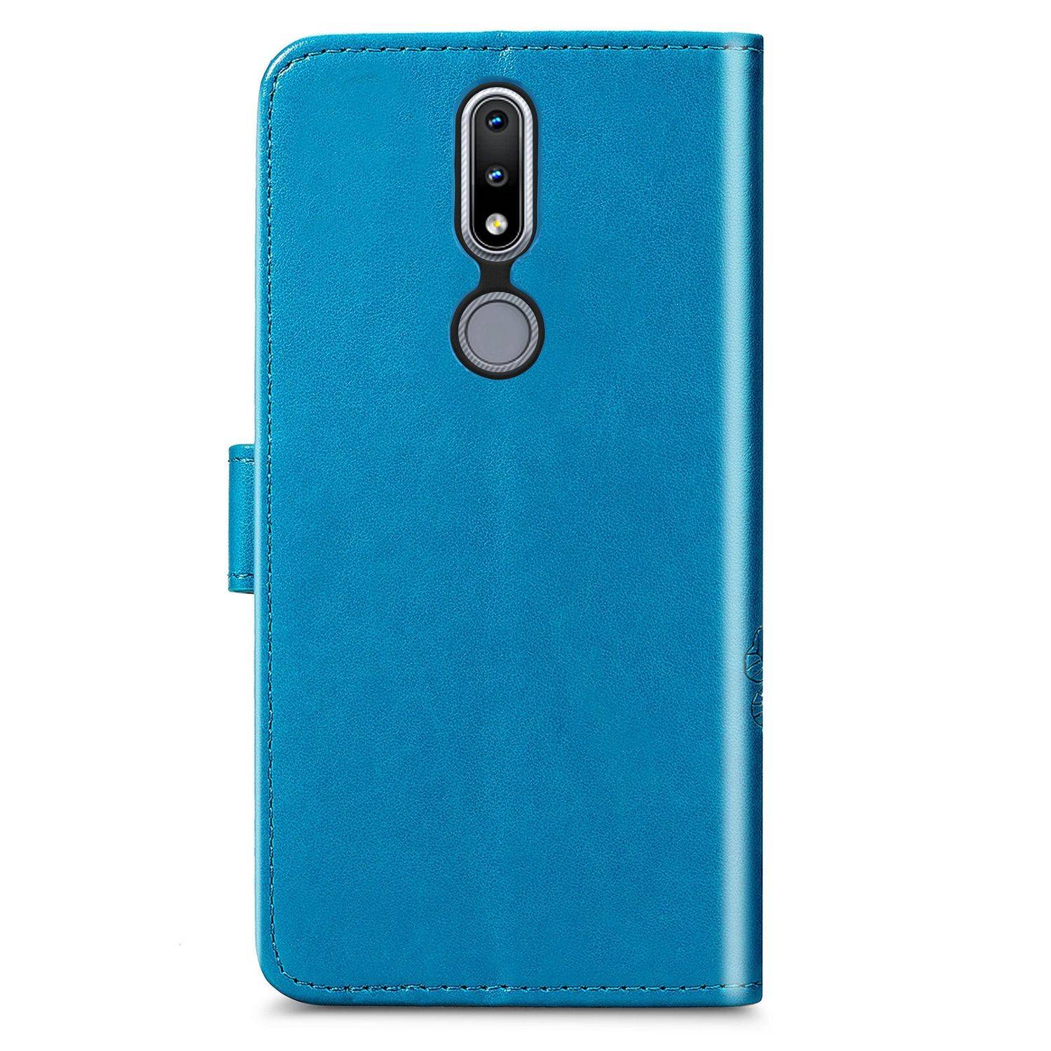 Nokia 2.4 Handyhülle Bookcover Blau