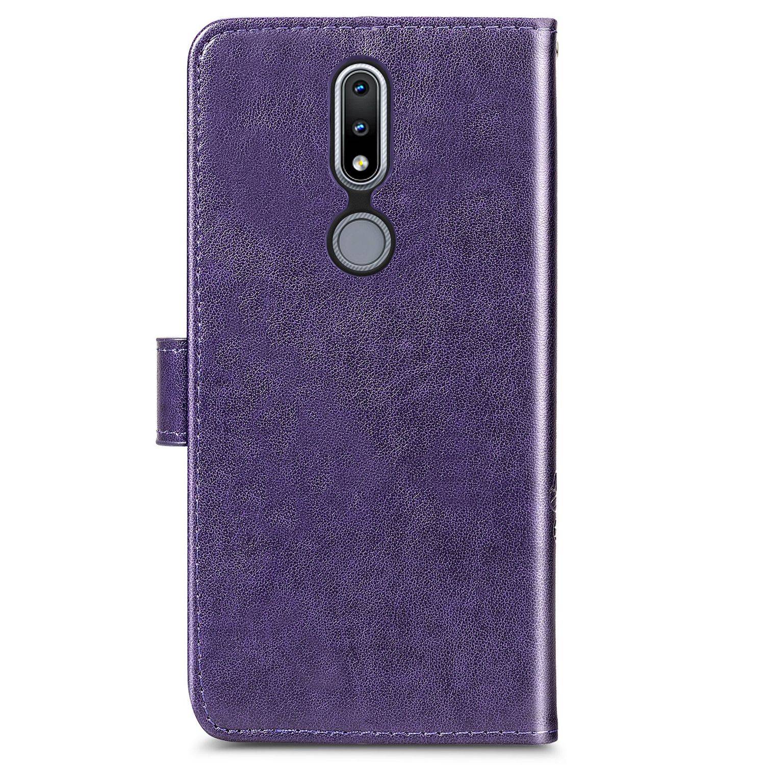 Nokia 2.4 Handyhülle Bookcover Violett