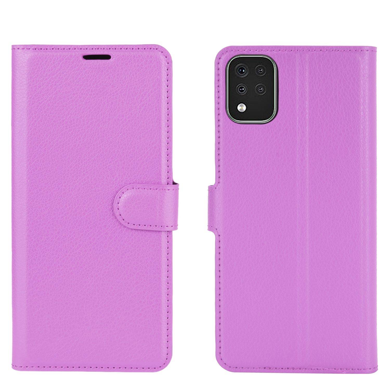 LG K42 Handyhülle Bookcover Violett