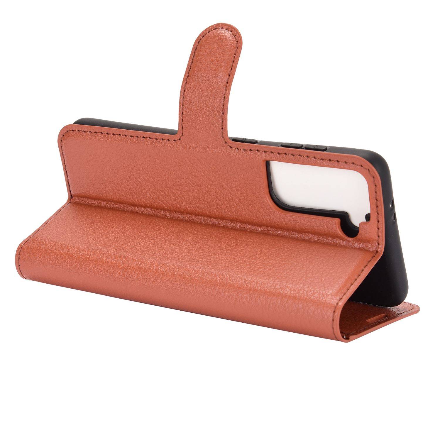 Samsung Galaxy S21 Handyhülle Bookcover Braun