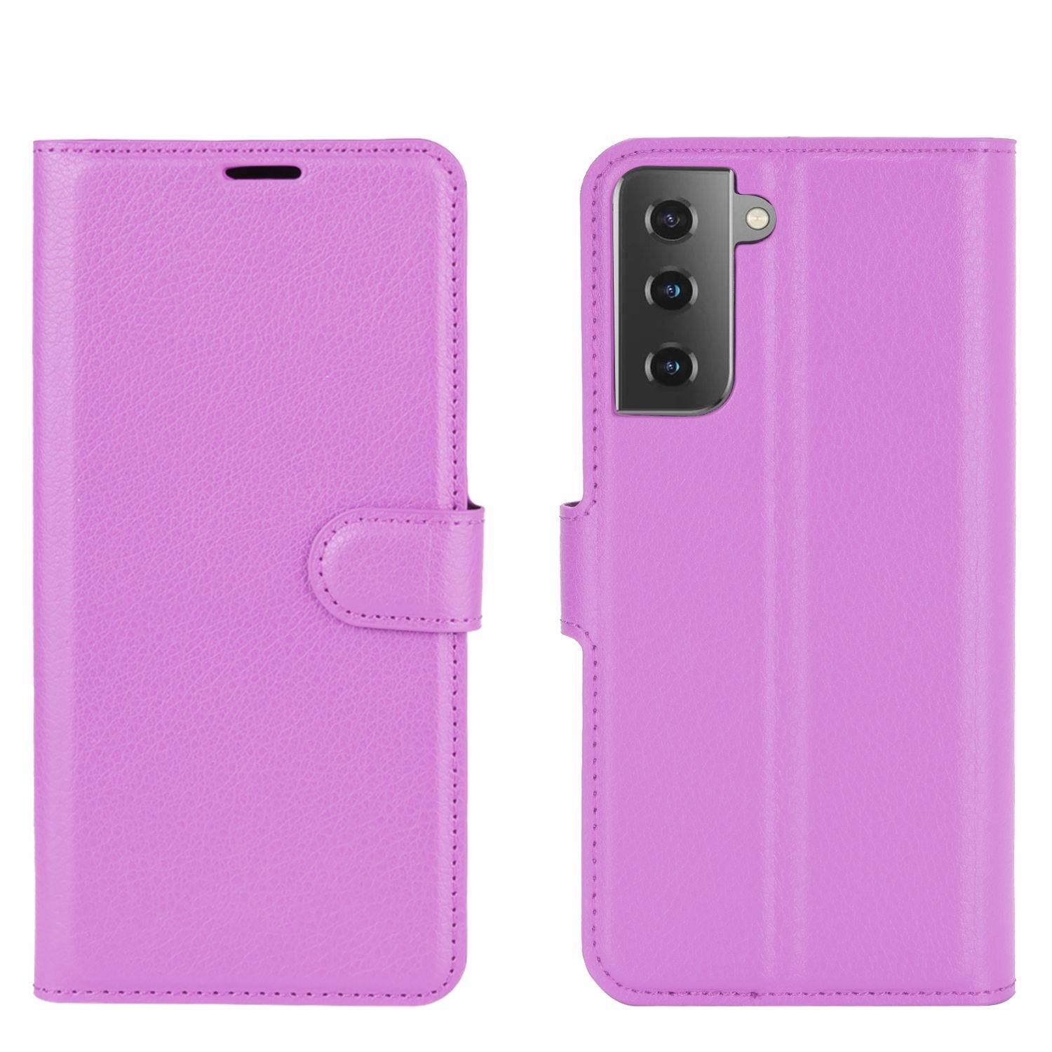 Samsung Galaxy S21 Handyhülle Bookcover Violett