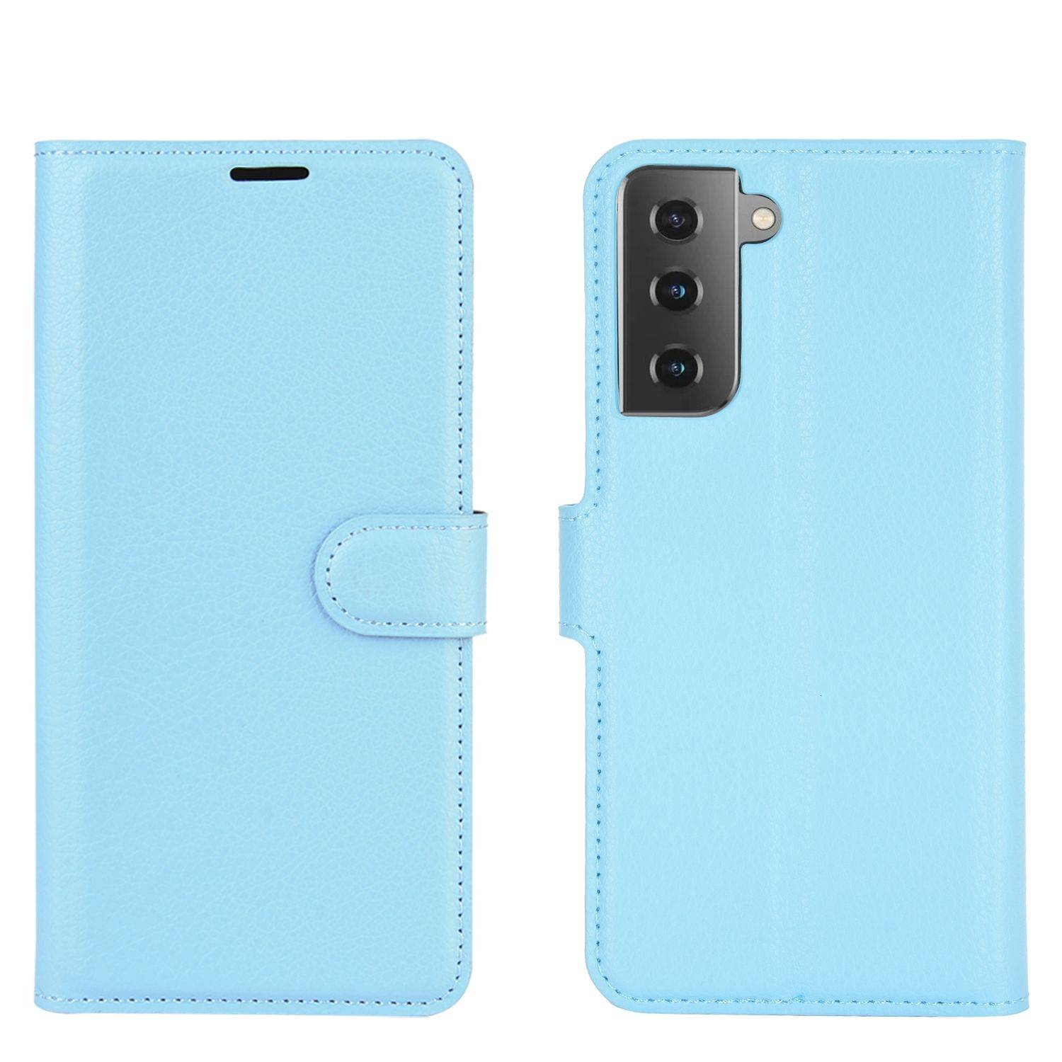 Samsung Galaxy S21 Handyhülle Bookcover Blau