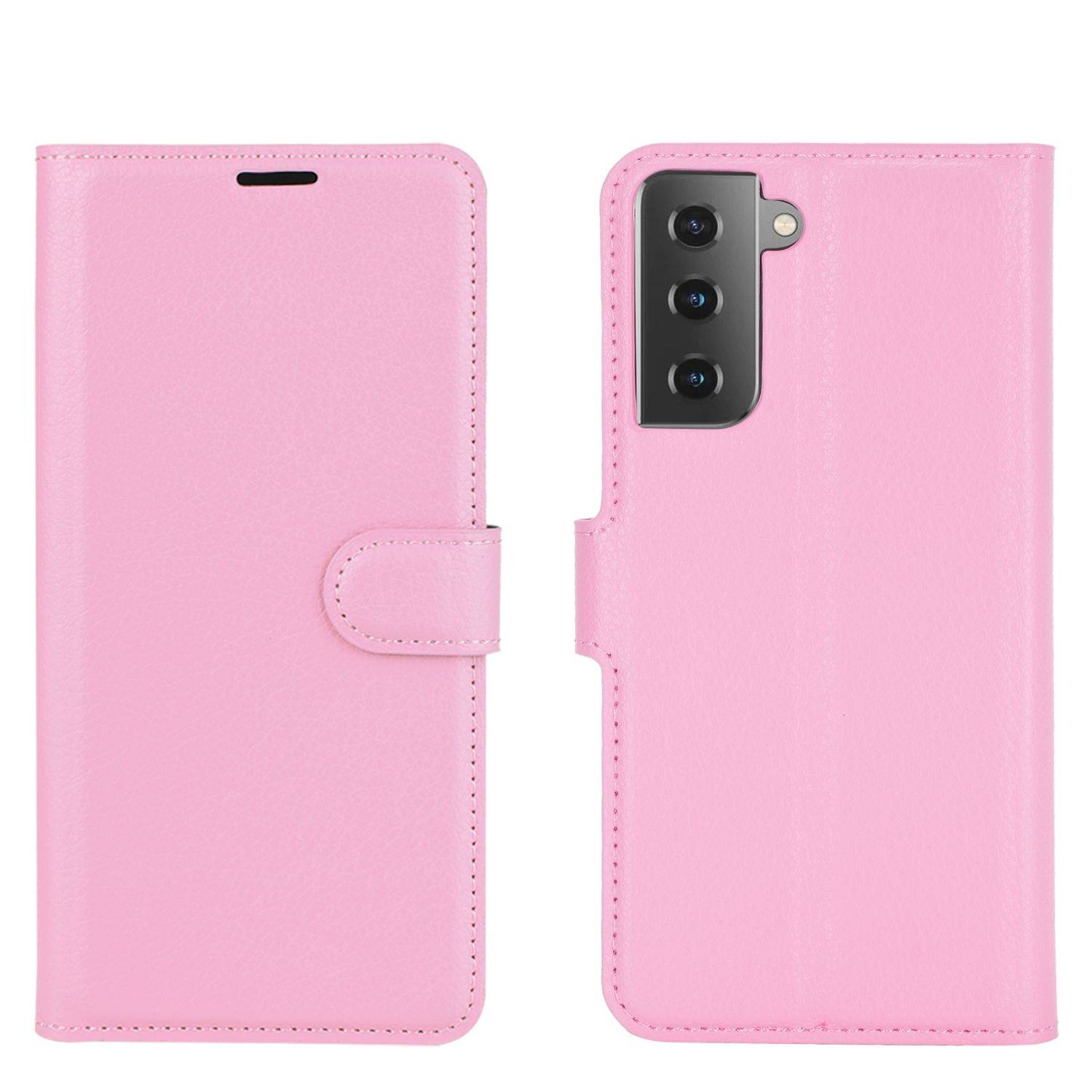 Samsung Galaxy S21 Handyhülle Bookcover Rosa