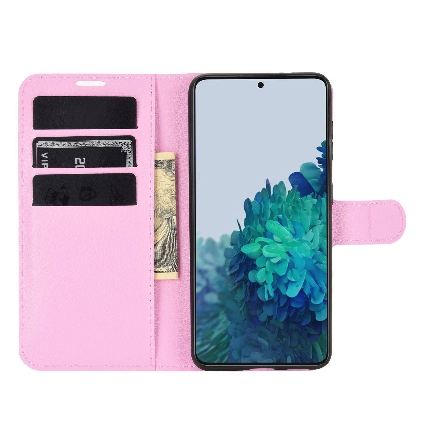 Samsung Galaxy S21 Handyhülle Bookcover Rosa
