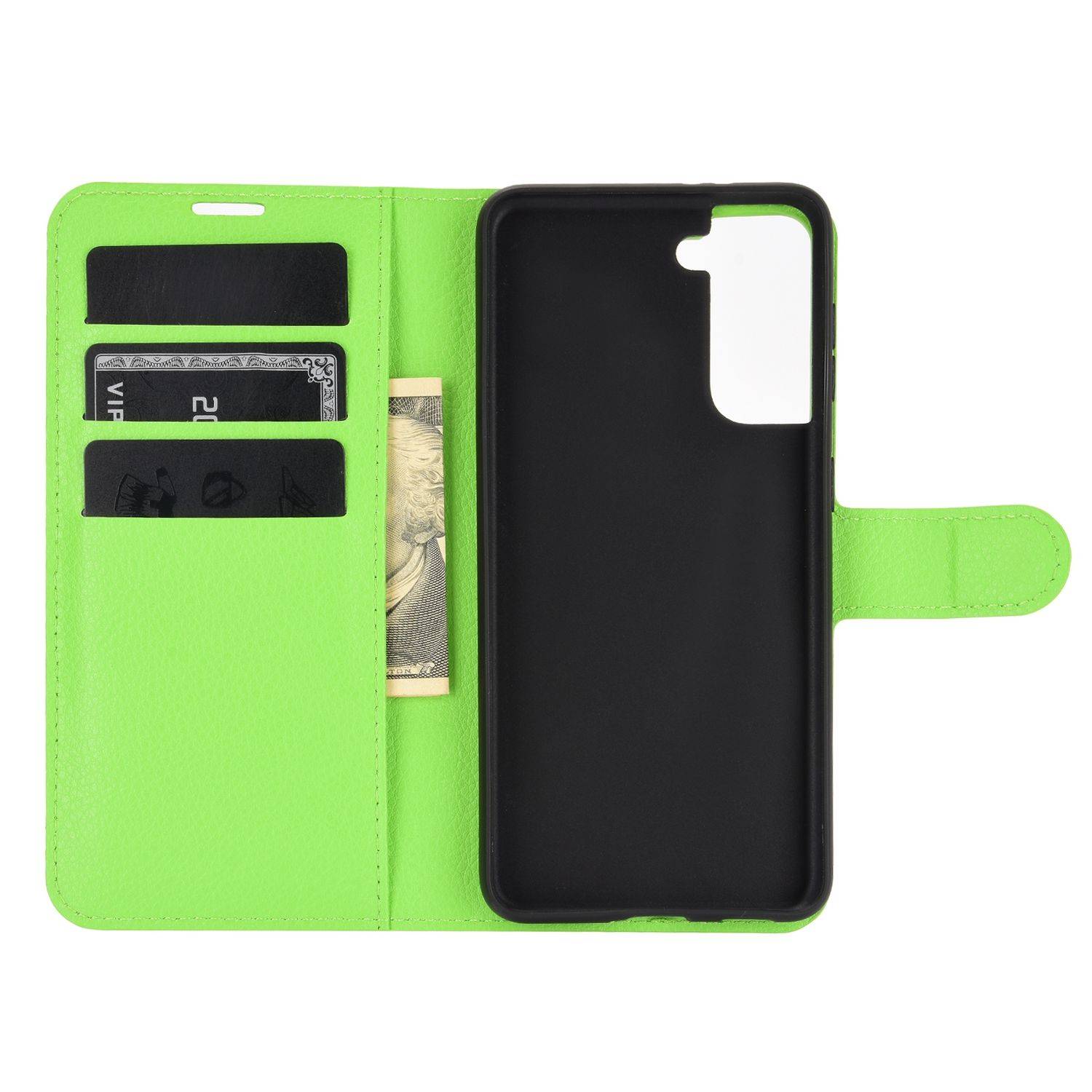 Samsung Galaxy S21 Handyhülle Bookcover Grün