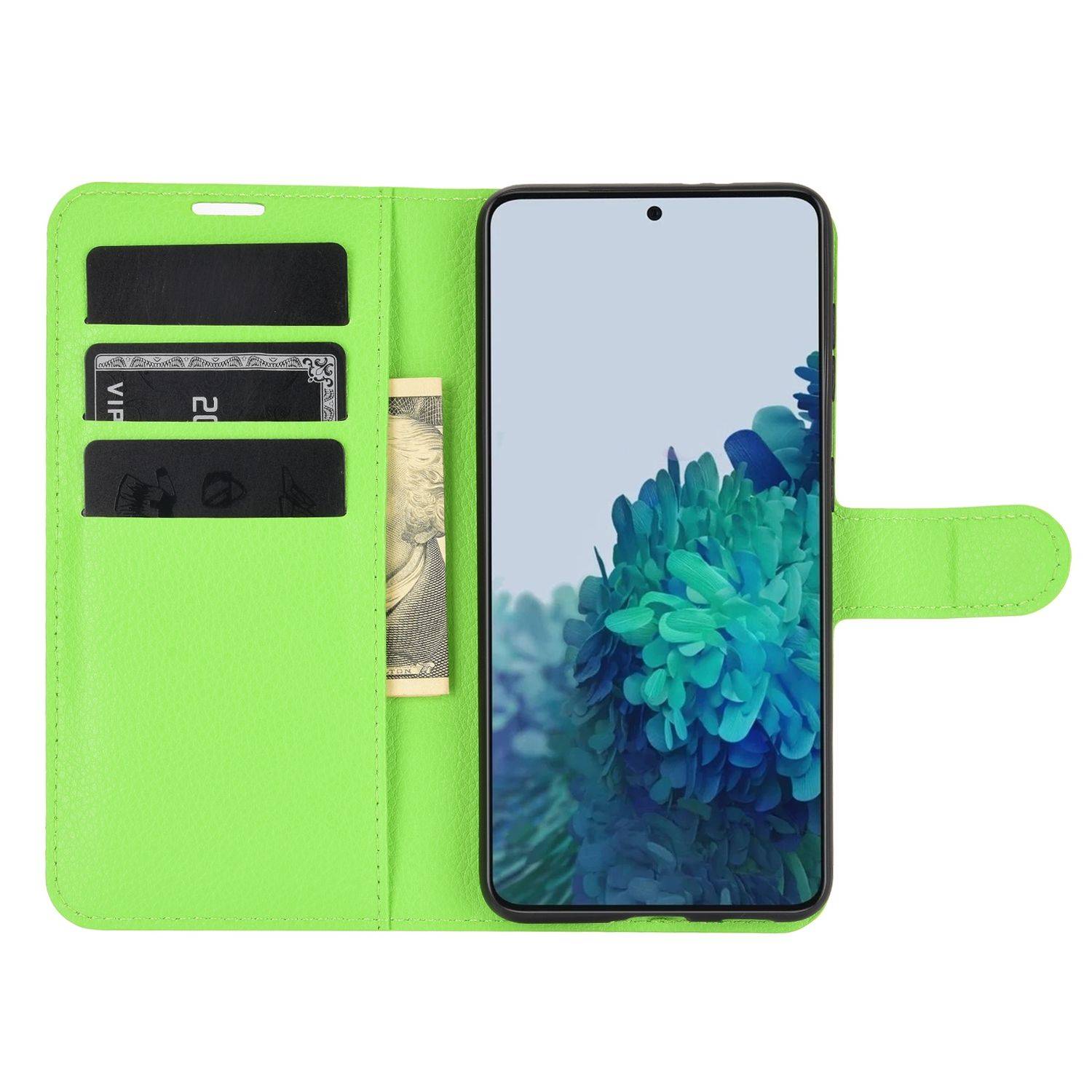 Samsung Galaxy S21 Handyhülle Bookcover Grün