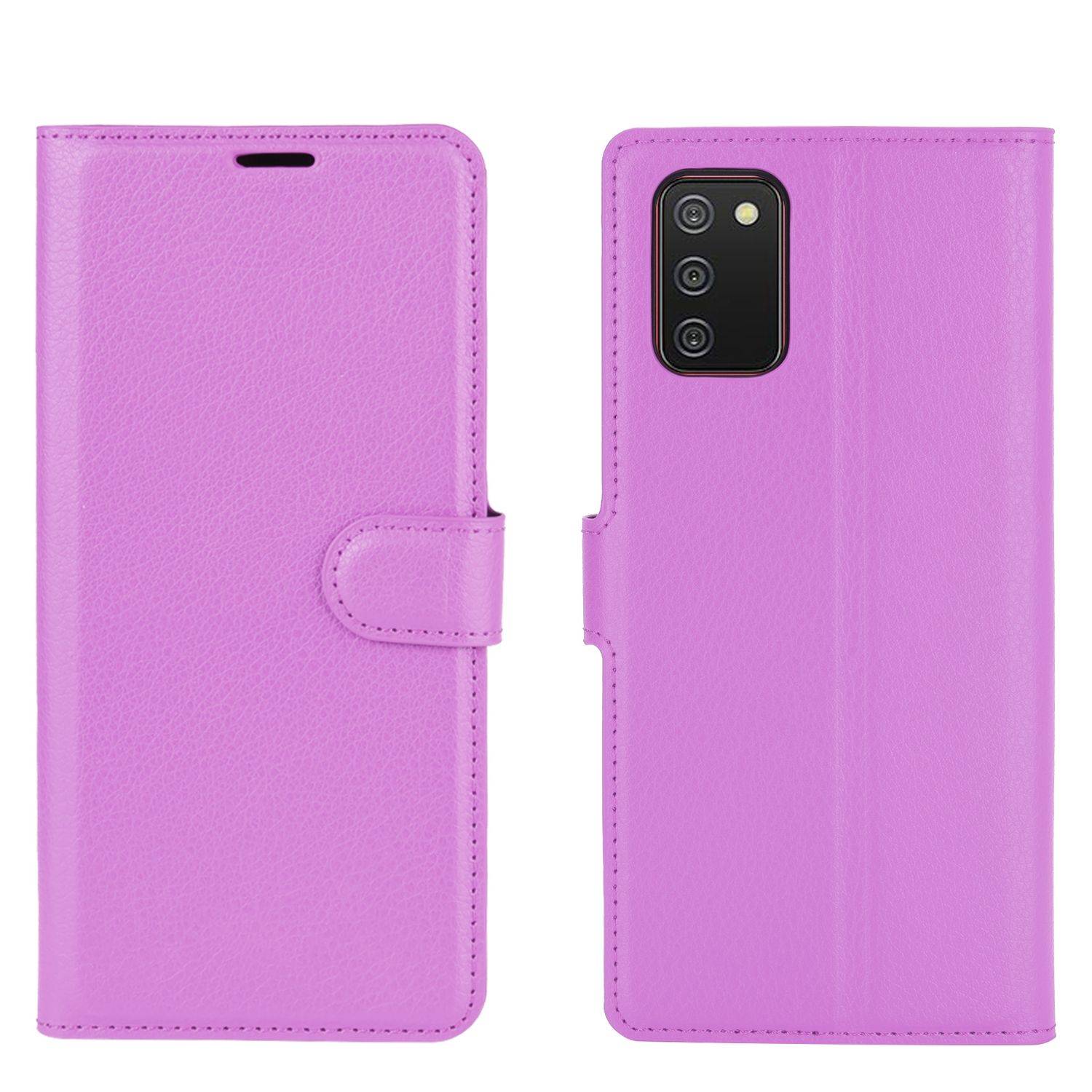 Samsung Galaxy A02s Handyhülle Bookcover Violett