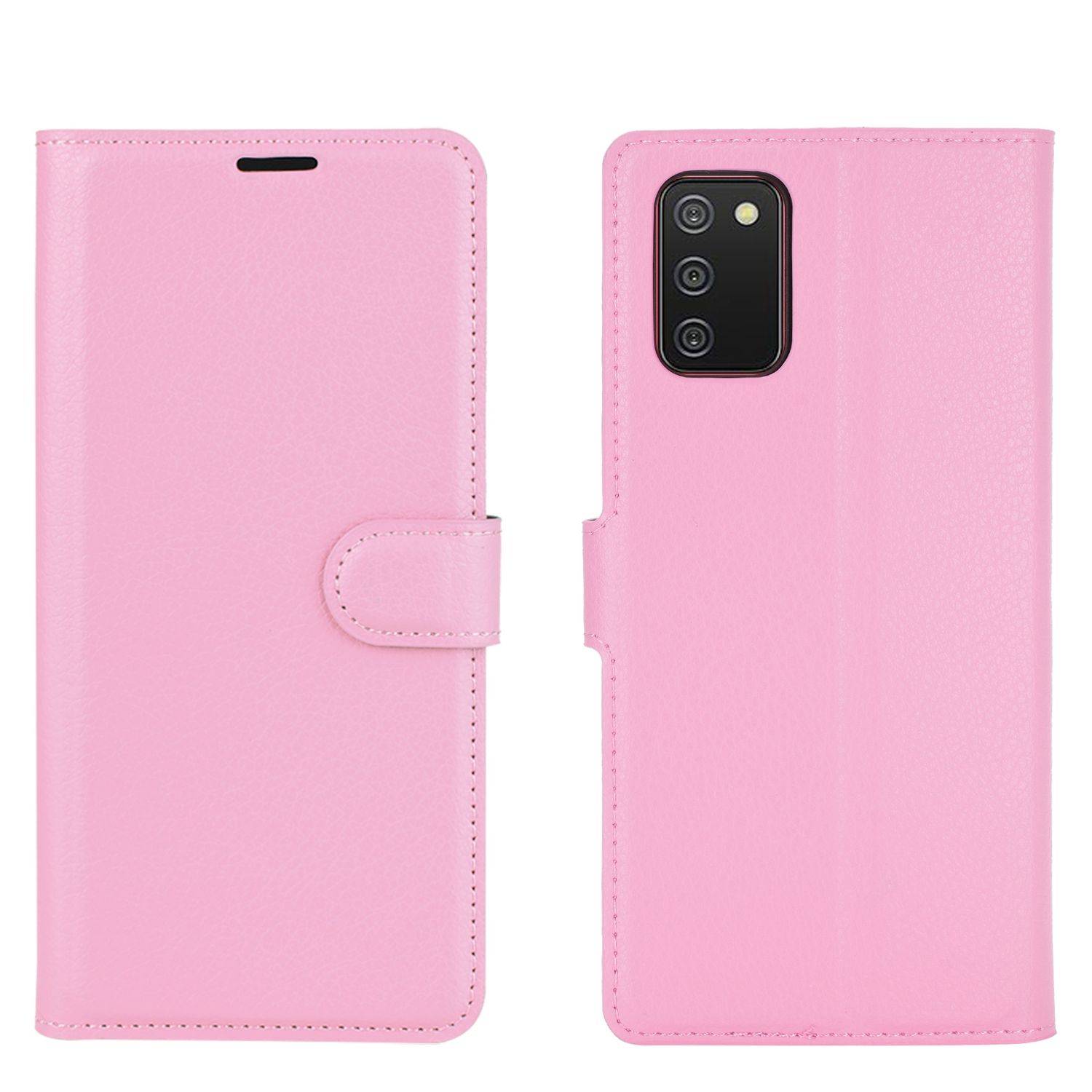 Samsung Galaxy A02s Handyhülle Bookcover Rosa