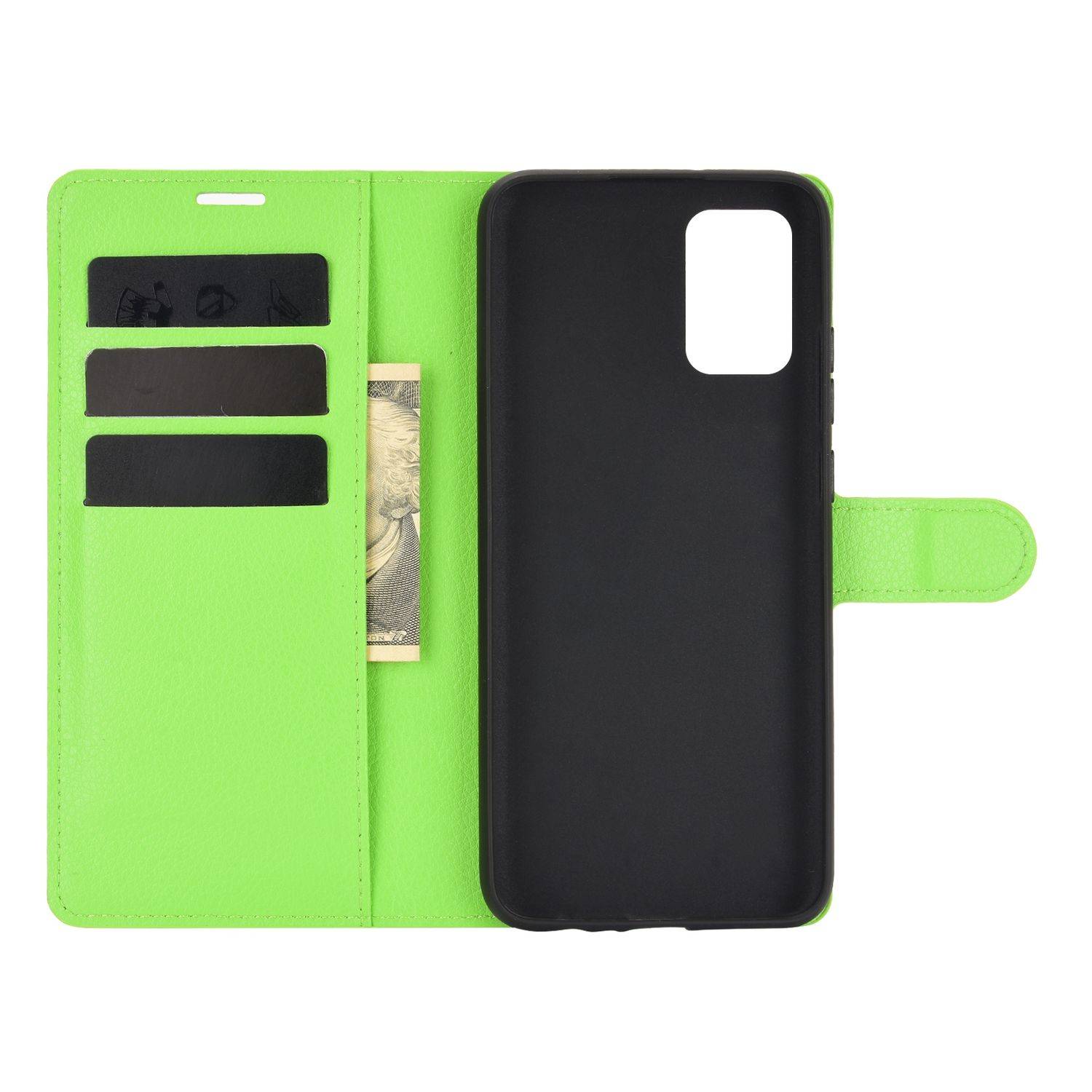 Samsung Galaxy A02s Handyhülle Bookcover Grün