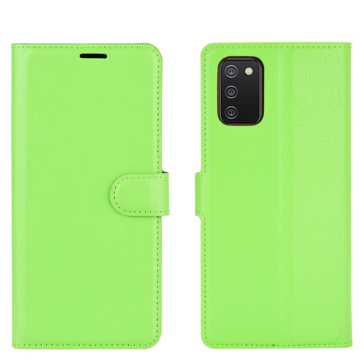 Samsung Galaxy A02s Handyhülle Bookcover Grün