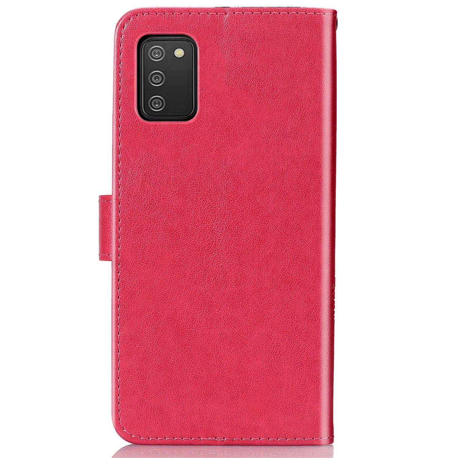 Samsung Galaxy A02s Handyhülle Bookcover Rosa