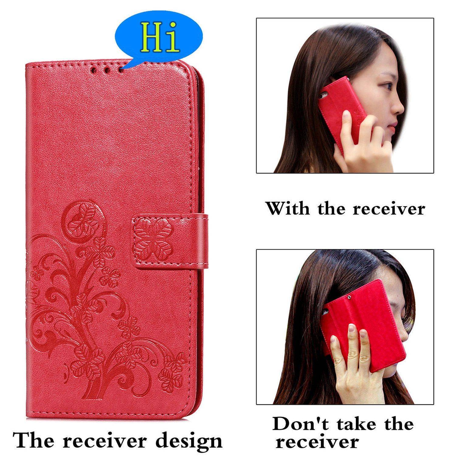 Samsung Galaxy A02s Handyhülle Bookcover Rosa