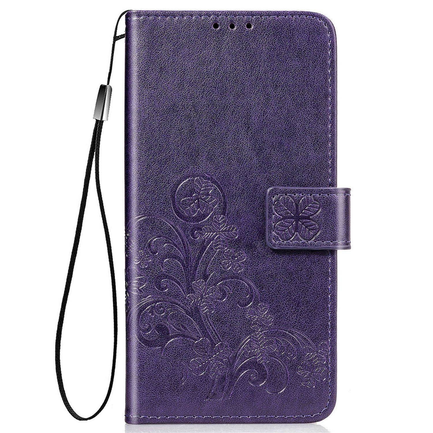 Samsung Galaxy A02s Handyhülle Bookcover Violett