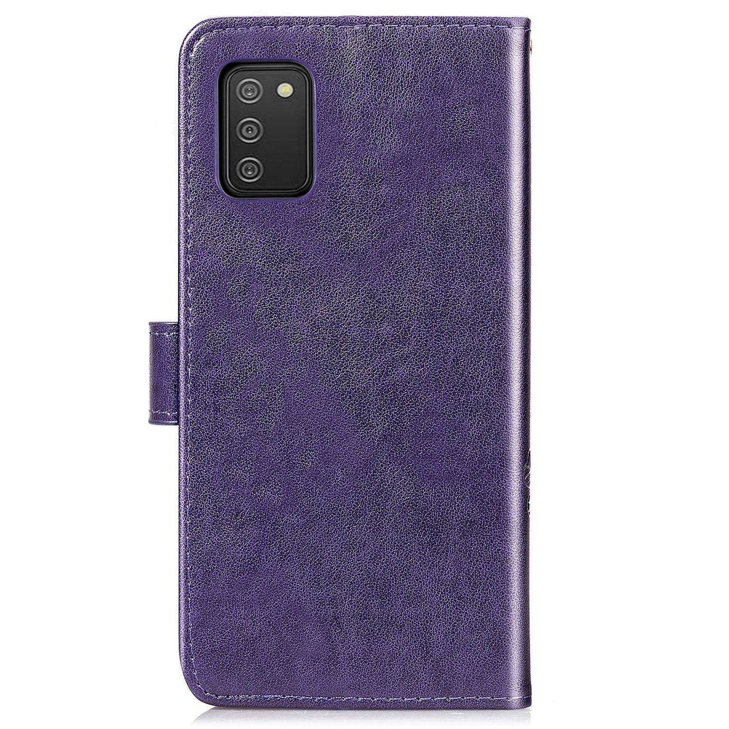 Samsung Galaxy A02s Handyhülle Bookcover Violett