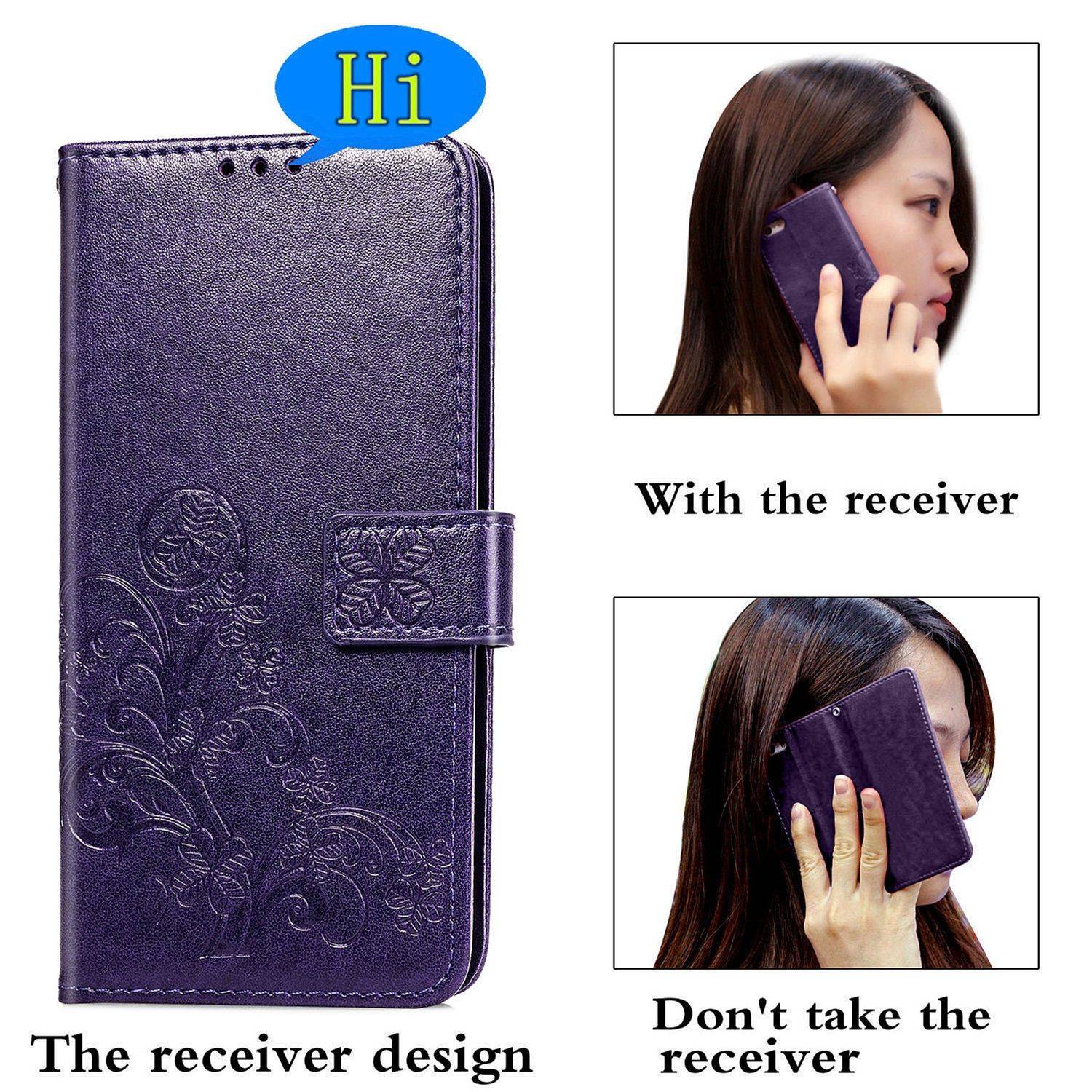 Samsung Galaxy A02s Handyhülle Bookcover Violett