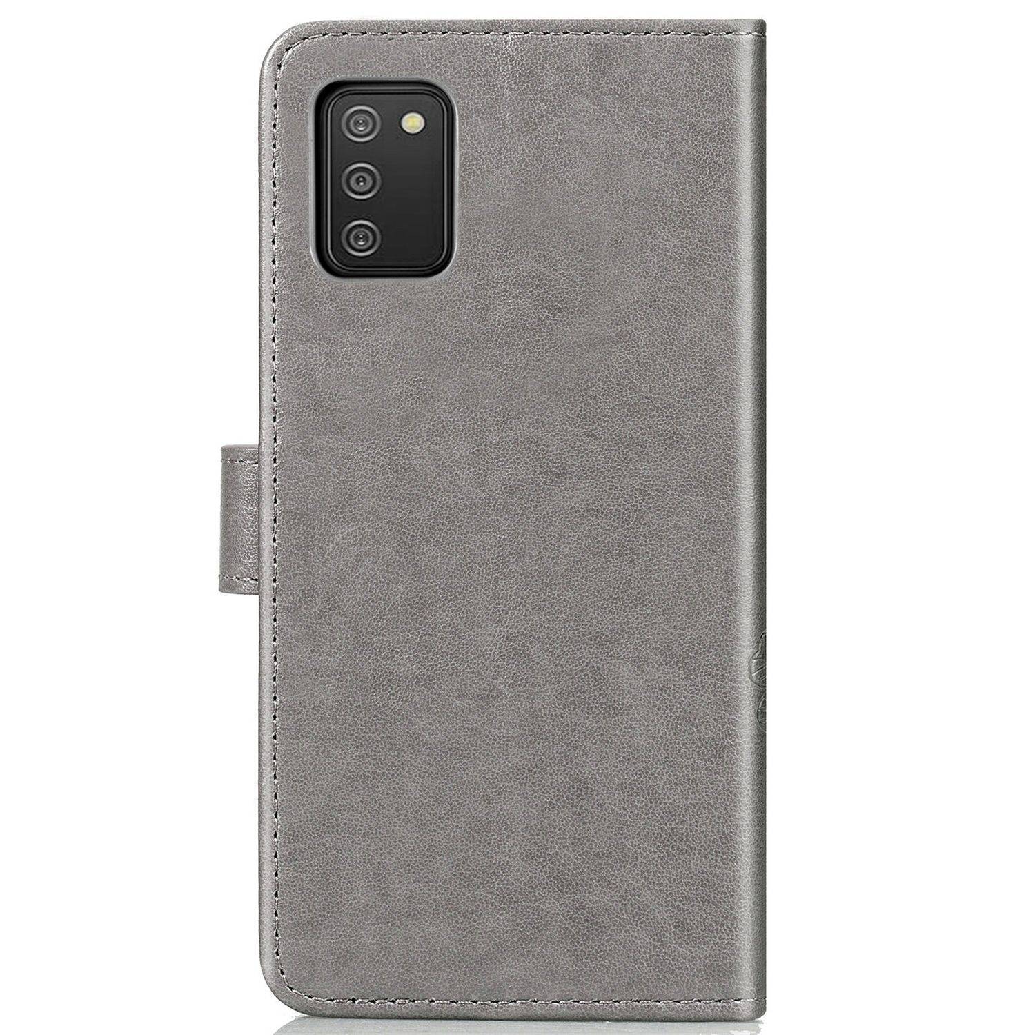 Samsung Galaxy A02s Handyhülle Bookcover Grau