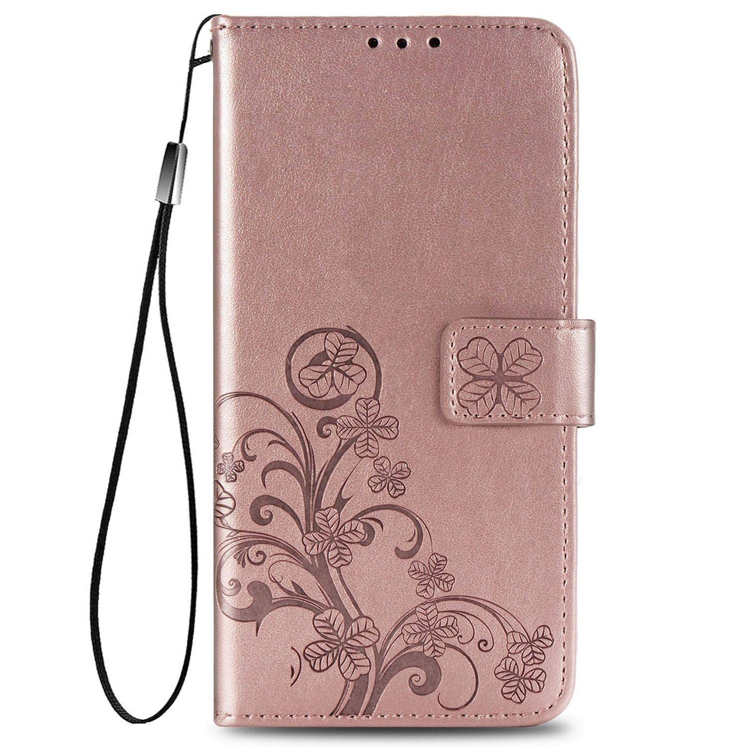 Samsung Galaxy A02s Handyhülle Bookcover Rosa
