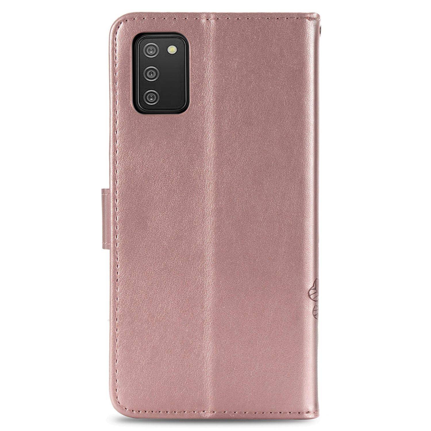 Samsung Galaxy A02s Handyhülle Bookcover Rosa