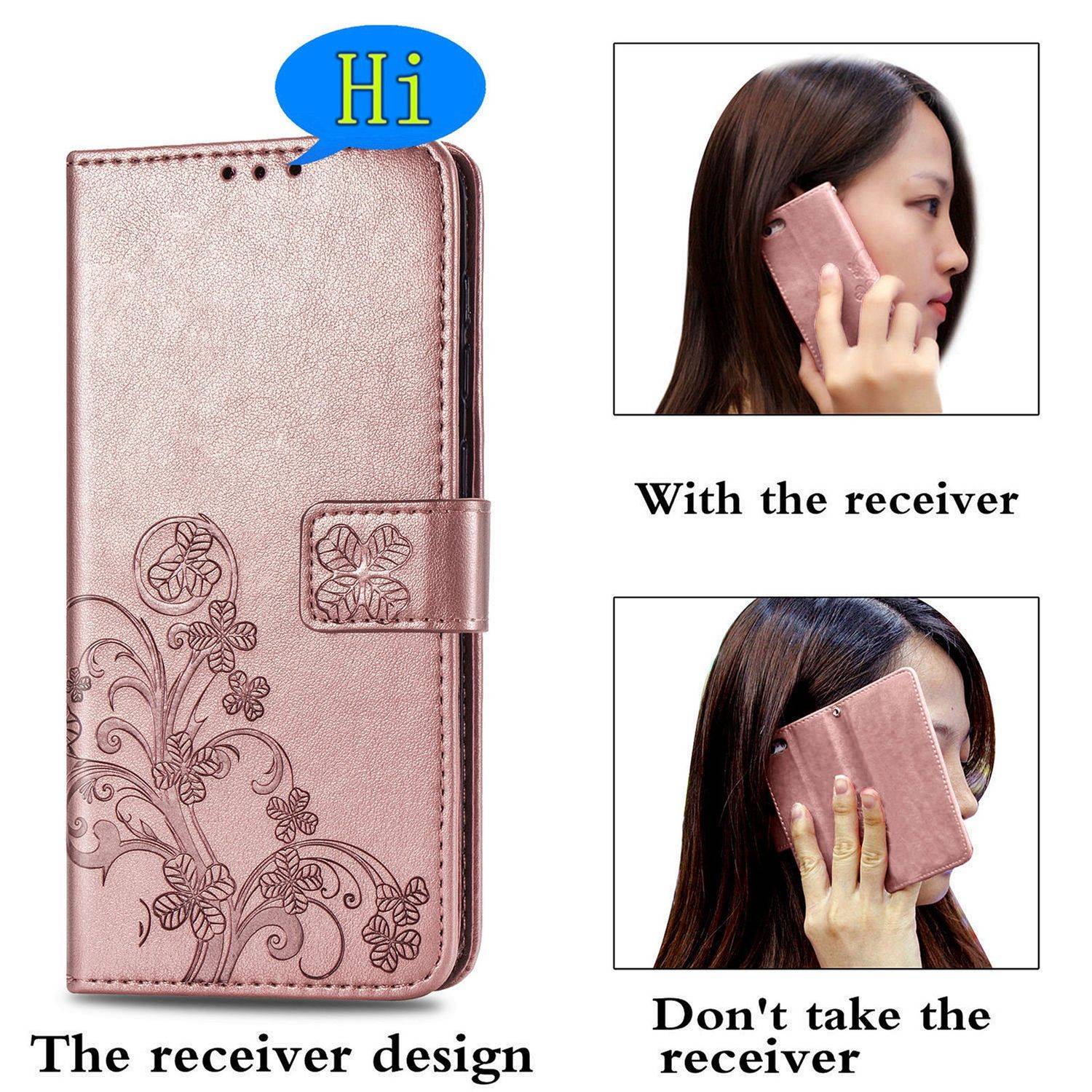 Samsung Galaxy A02s Handyhülle Bookcover Rosa