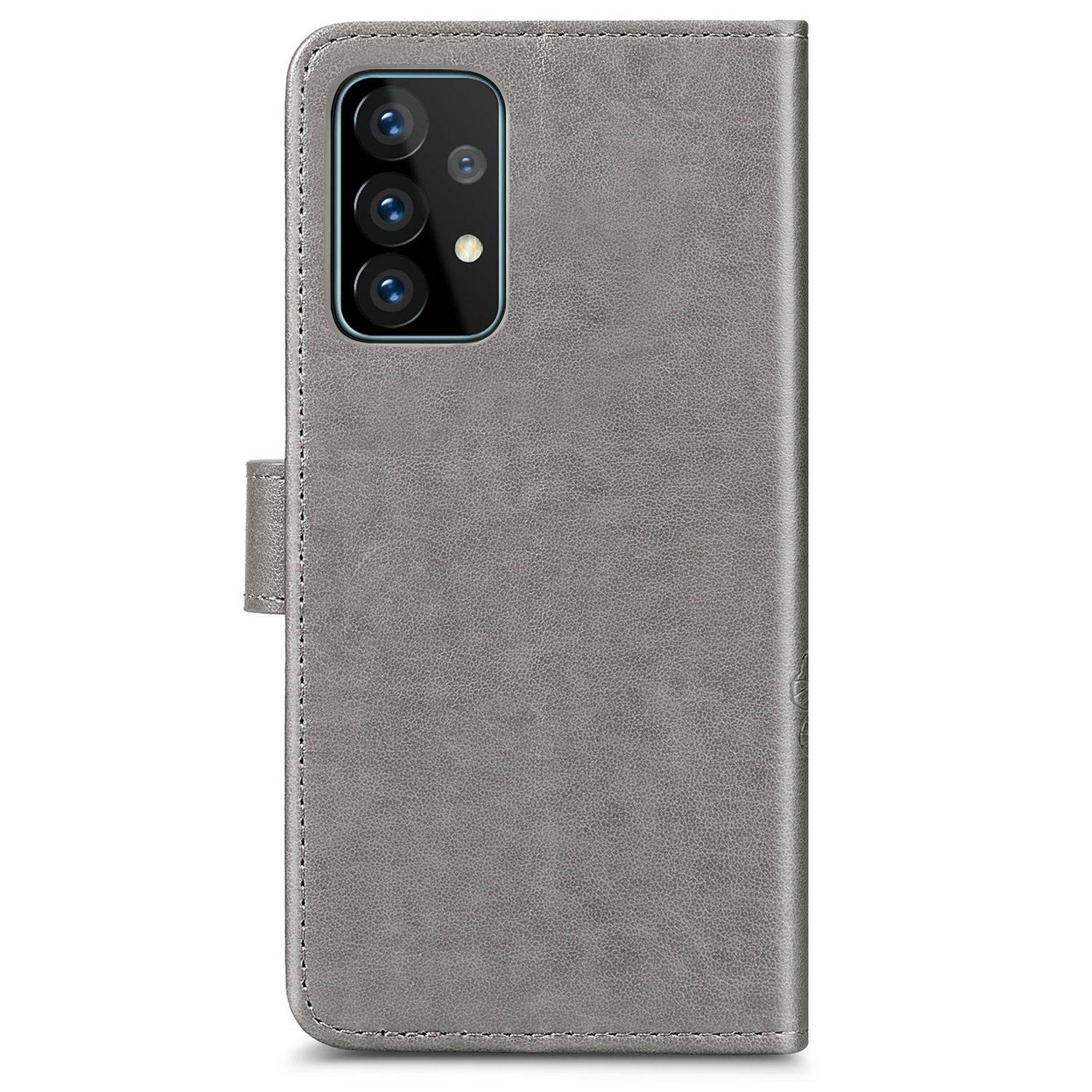 Samsung Galaxy A72 5G Handyhülle Bookcover Grau