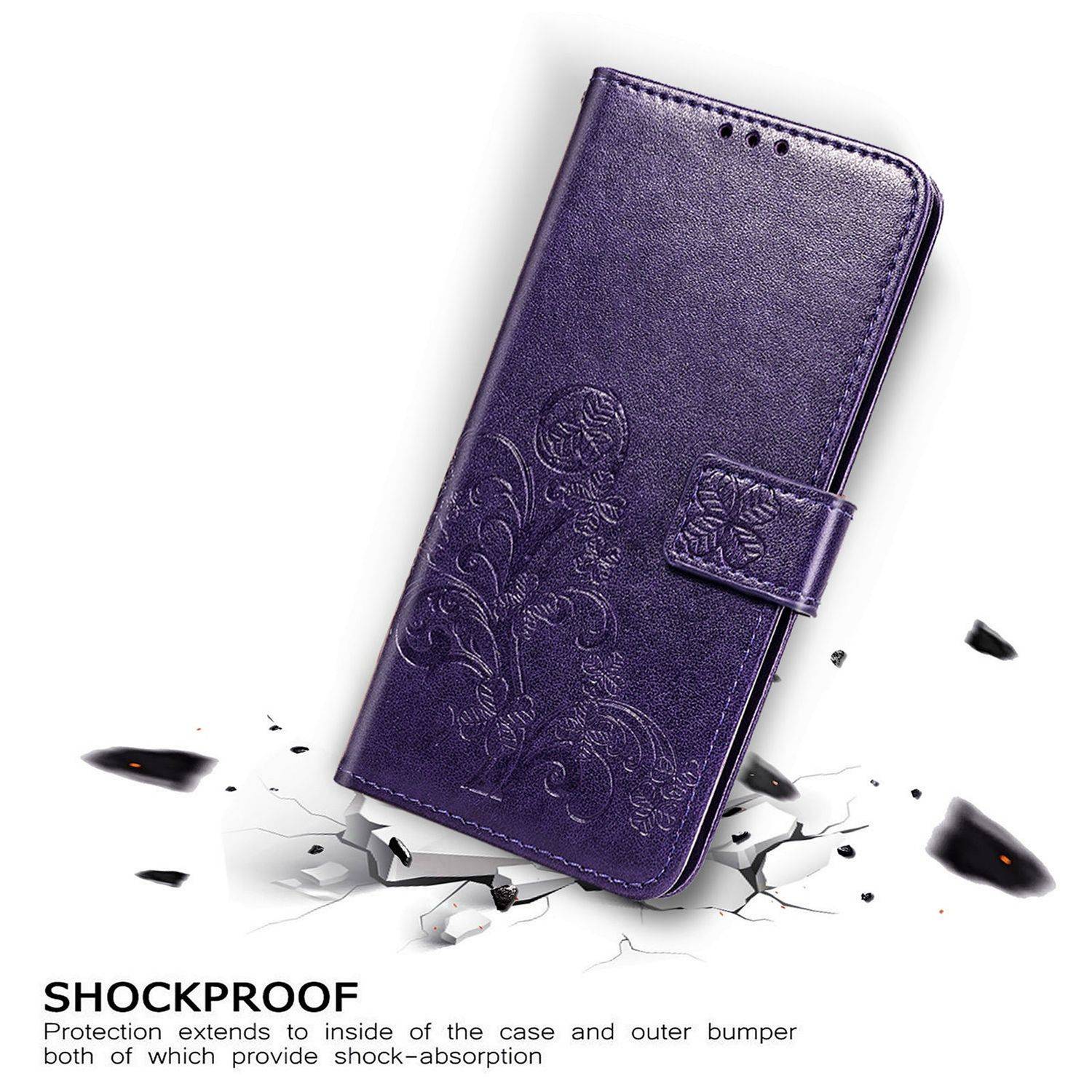 Samsung Galaxy A72 5G Handyhülle Bookcover Violett