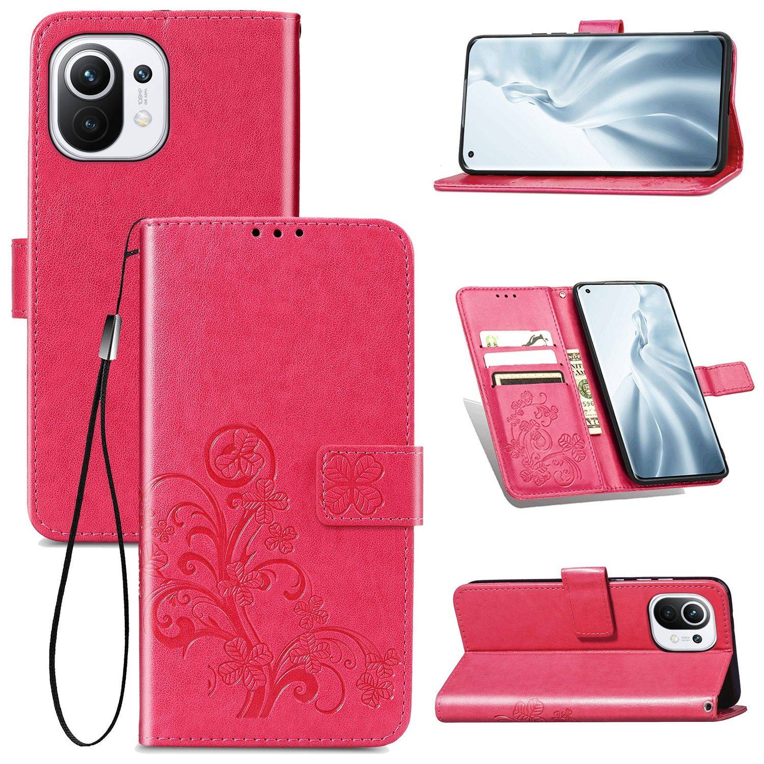 Xiaomi Mi 11 Handyhülle Bookcover Rosa