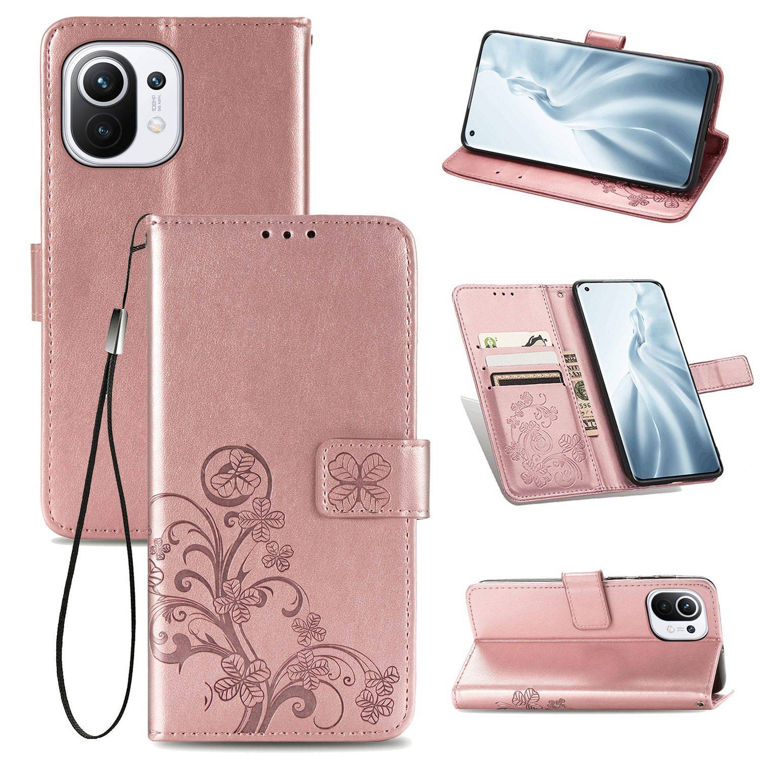Xiaomi Mi 11 Handyhülle Bookcover Rosa