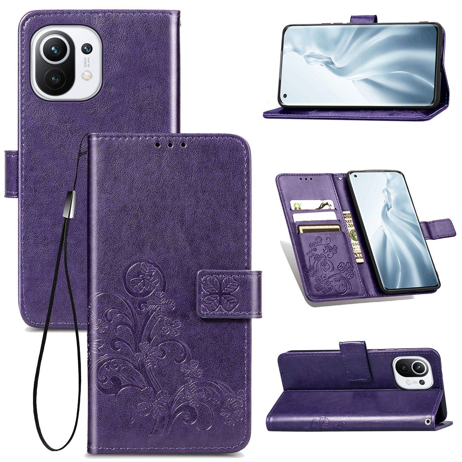 Xiaomi Mi 11 Handyhülle Bookcover Violett