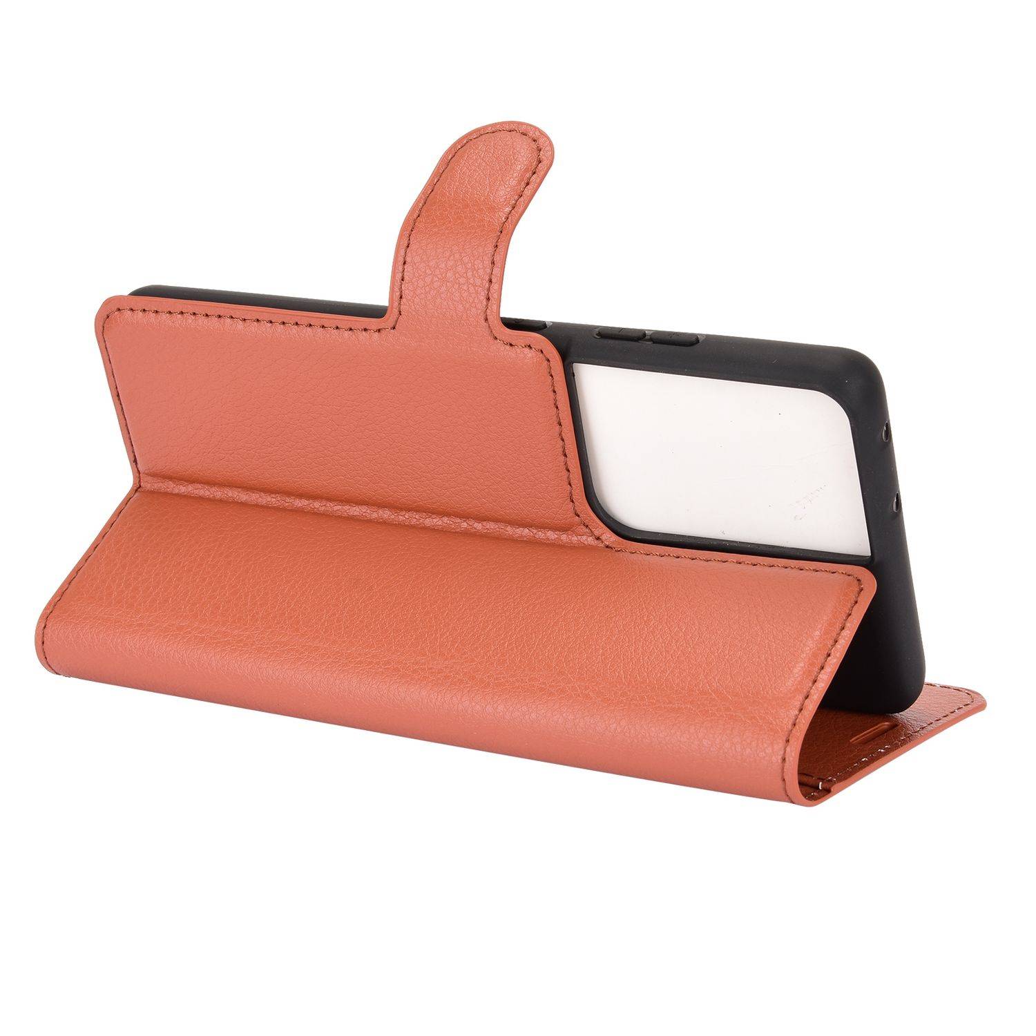Samsung Galaxy S21 Ultra Handyhülle Bookcover Braun