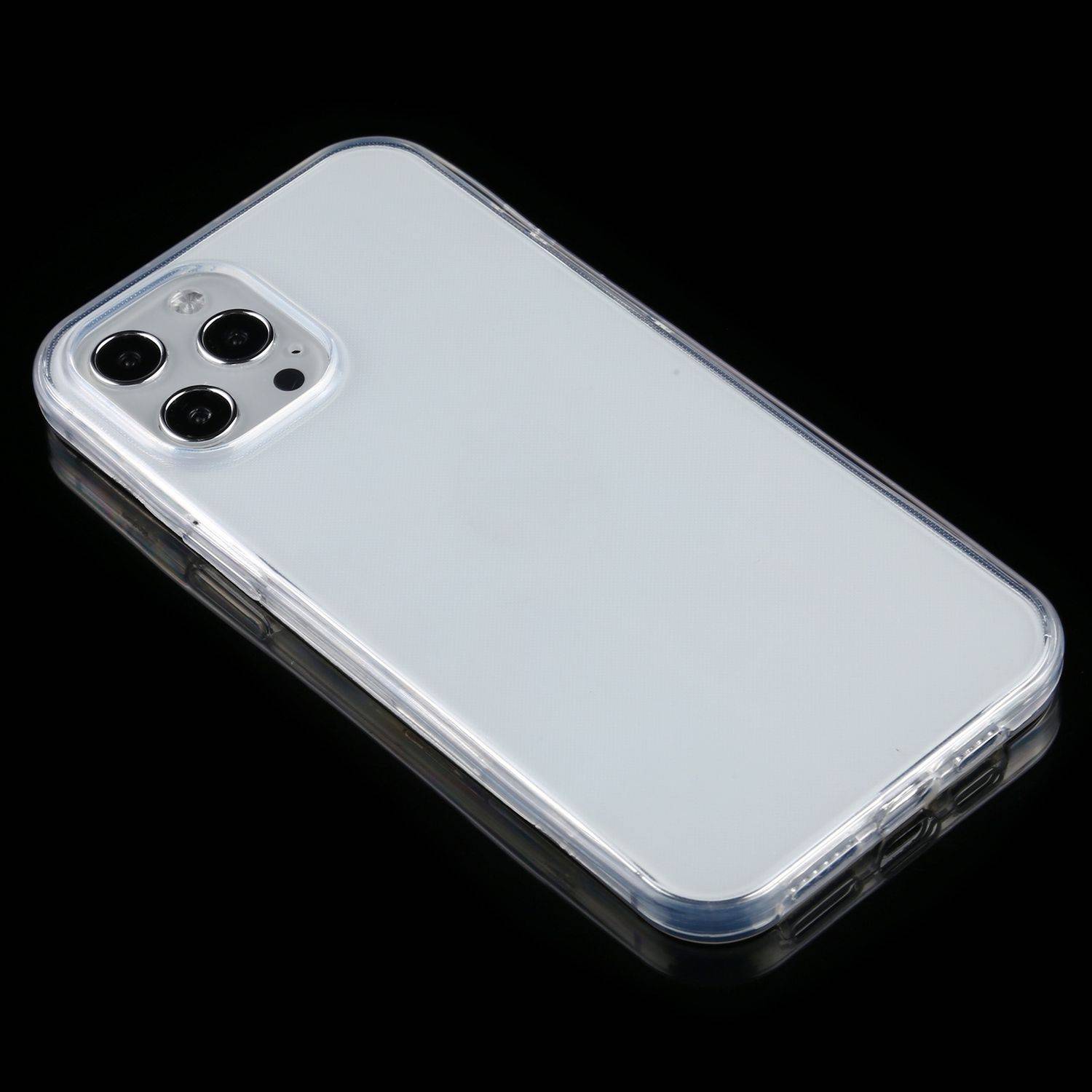 Apple iPhone 12 Pro Max Handyhülle Full-Cover 360 Grad Full Cover Transparent