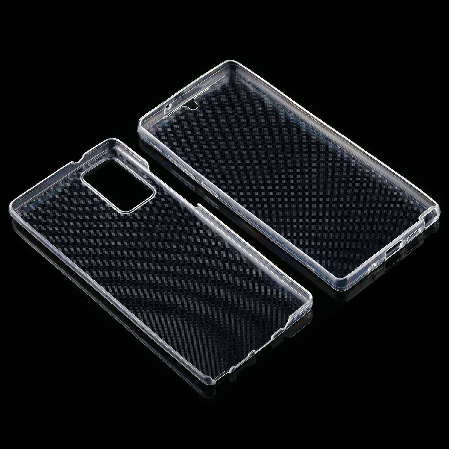 Samsung Galaxy Note 20 Handyhülle Full-Cover 360 Grad Full Cover Transparent
