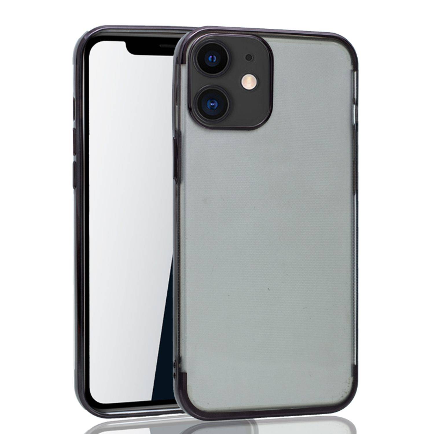 Apple iPhone 12 Mini Handyhülle Bumper Backcover Schwarz