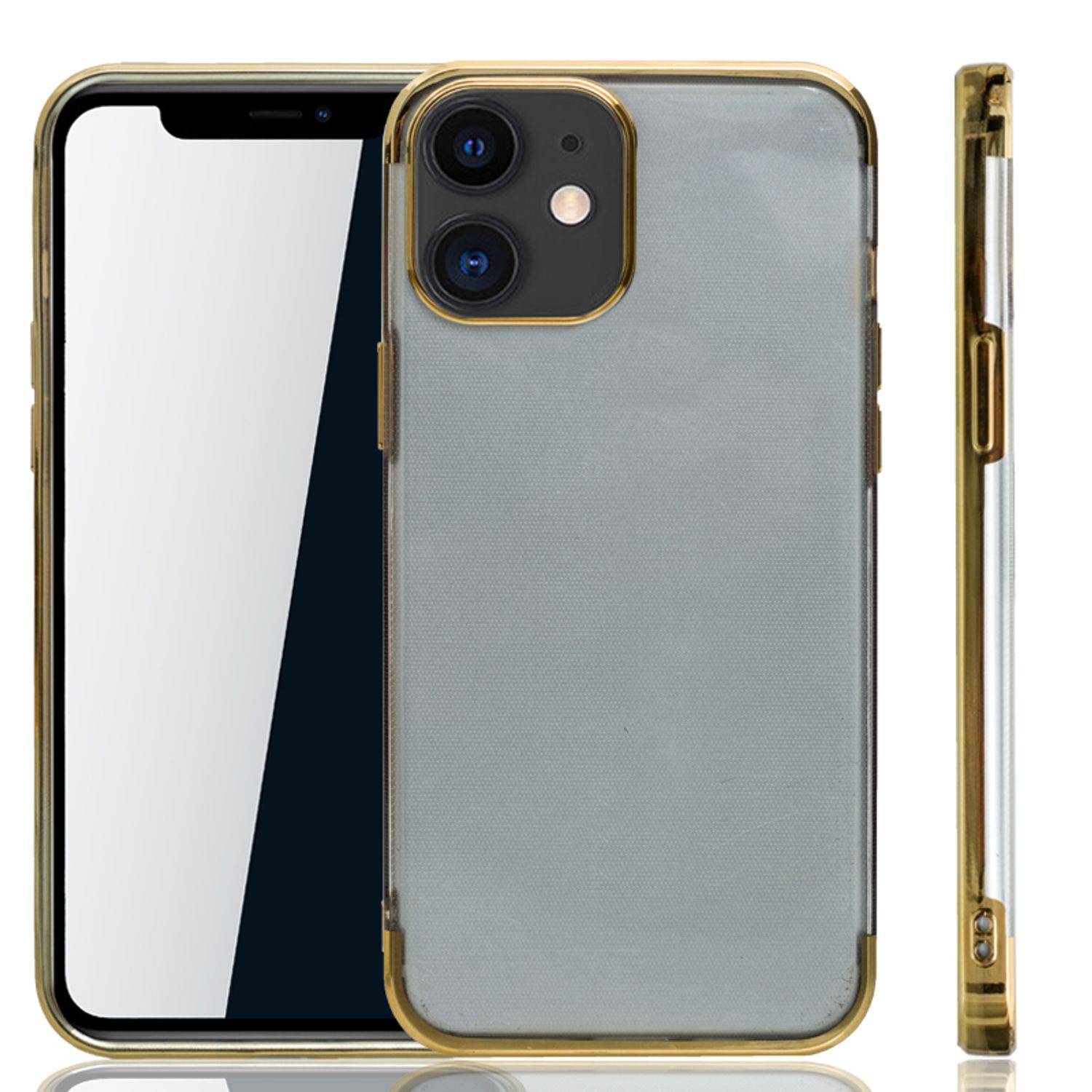 Apple iPhone 12 Mini Handyhülle Bumper Backcover Gold