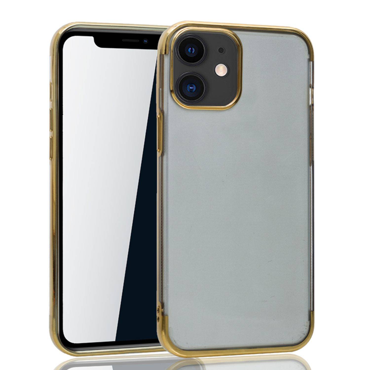 Apple iPhone 12 Mini Handyhülle Bumper Backcover Gold