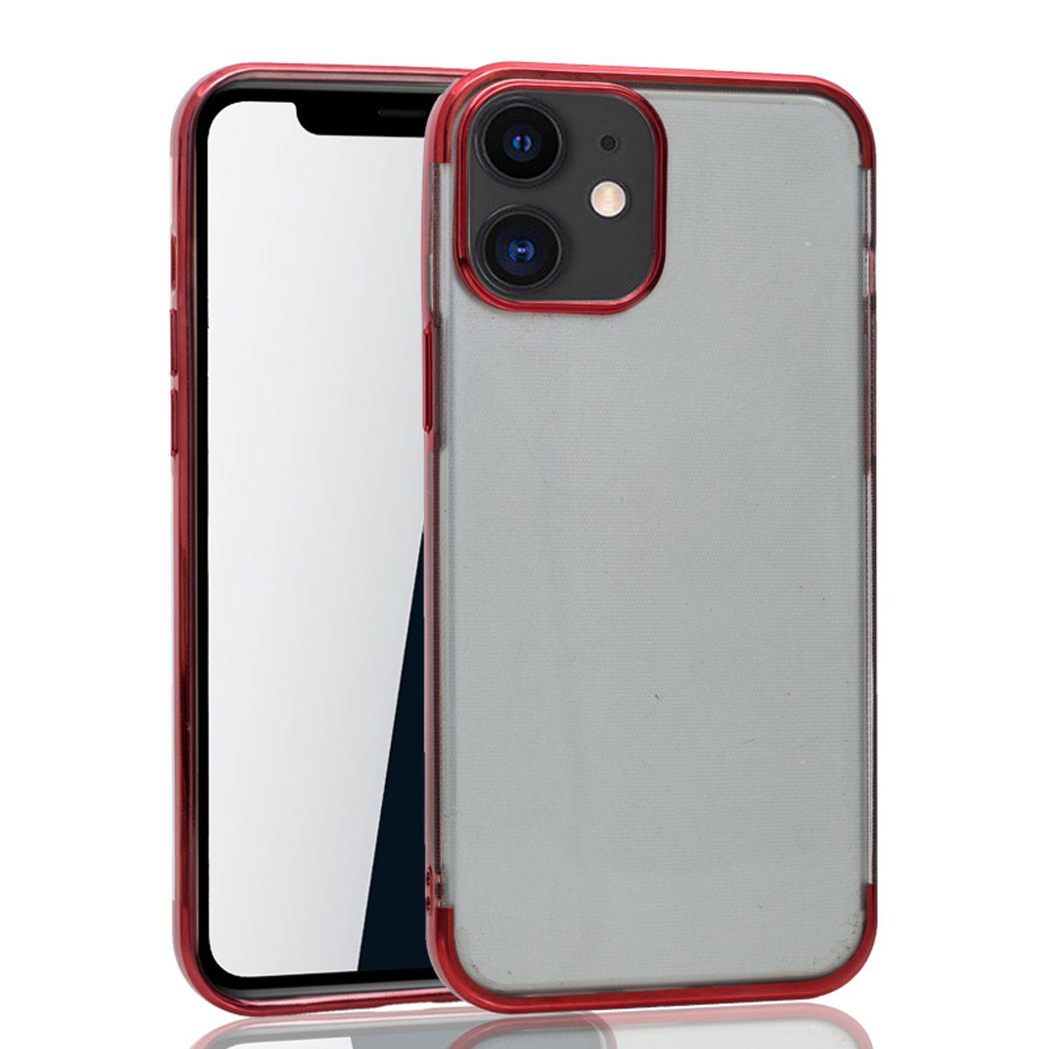 Apple iPhone 12 Mini Handyhülle Bumper Backcover Rot