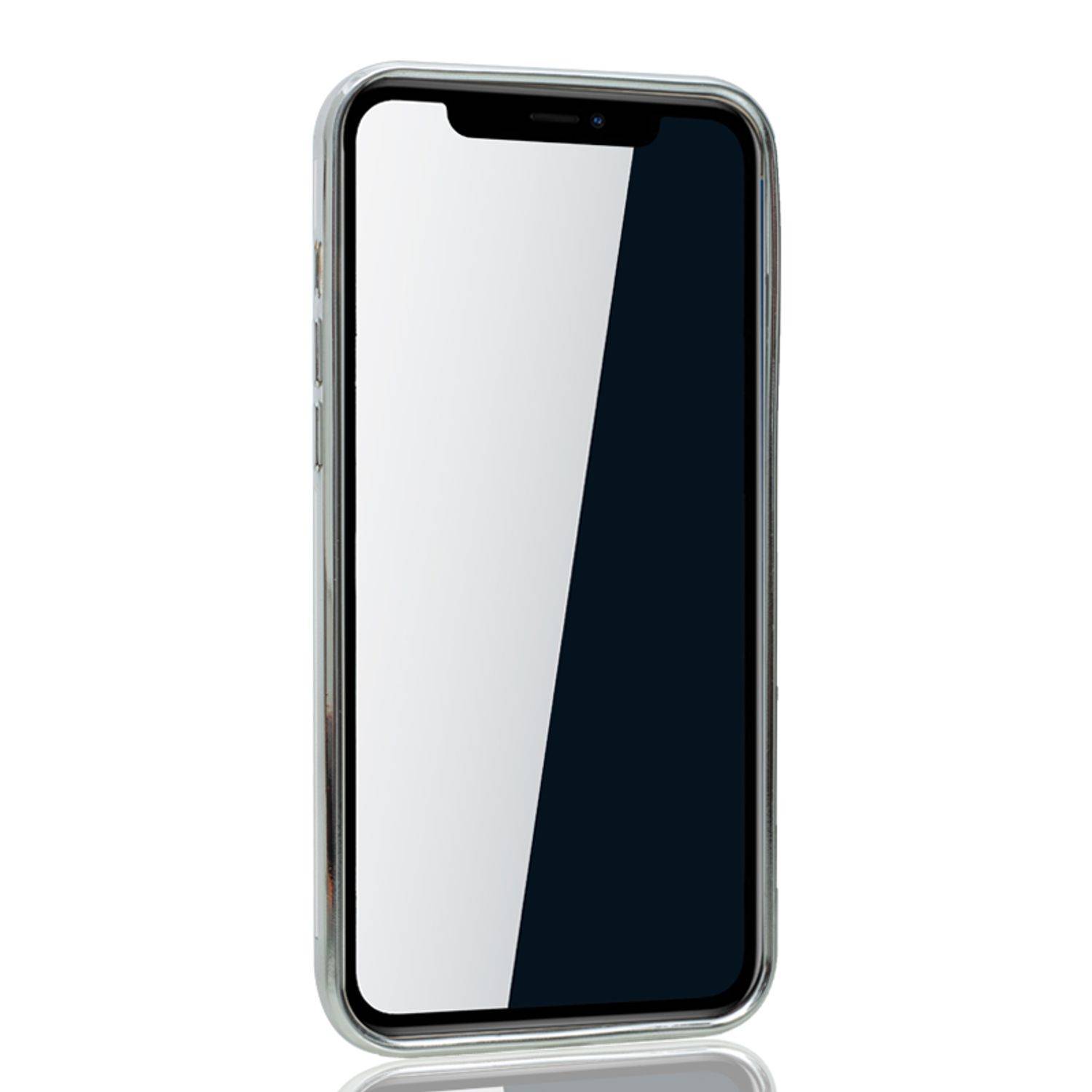 Apple iPhone 12 Pro Max Handyhülle Bumper Backcover Silber
