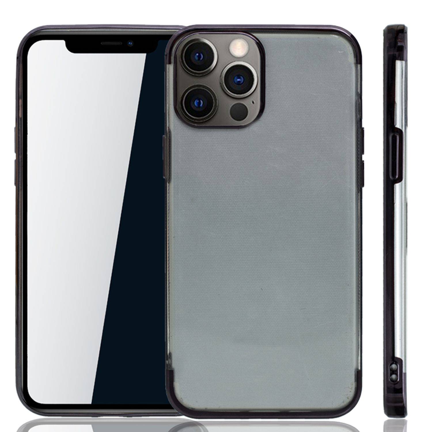 Apple iPhone 12 Pro Max Handyhülle Bumper Backcover Schwarz