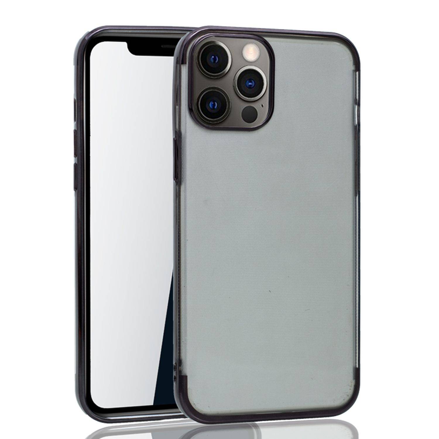 Apple iPhone 12 Pro Max Handyhülle Bumper Backcover Schwarz