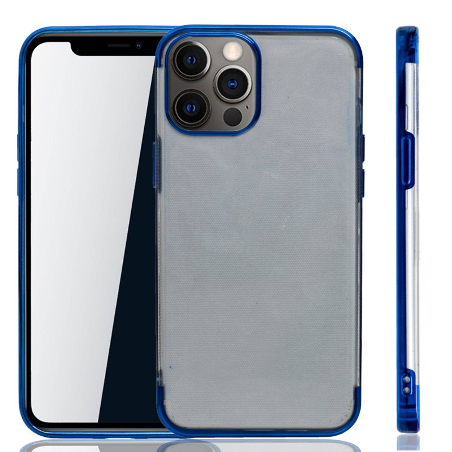 Apple iPhone 12 Pro Max Handyhülle Bumper Backcover Blau