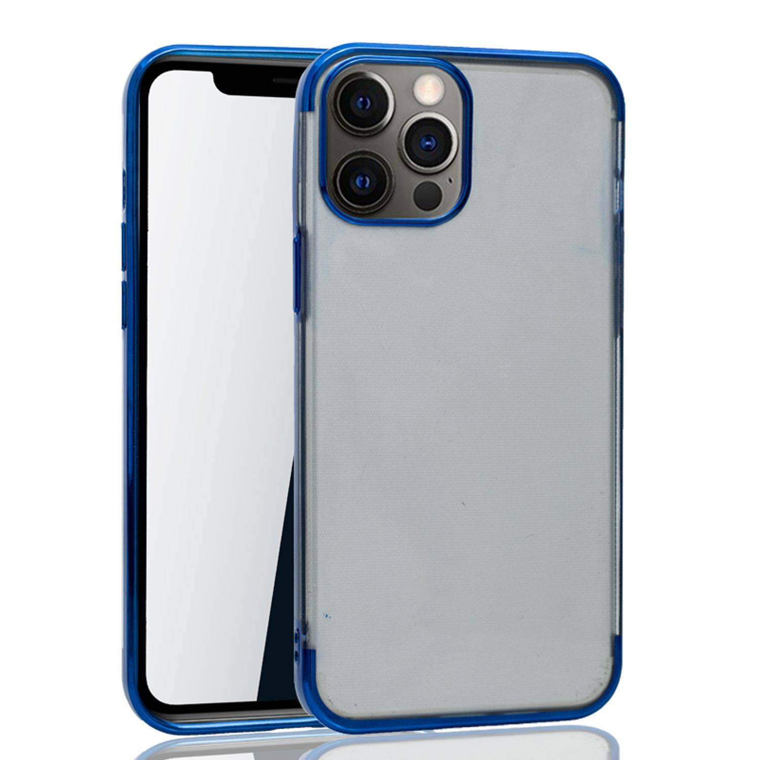 Apple iPhone 12 Pro Max Handyhülle Bumper Backcover Blau