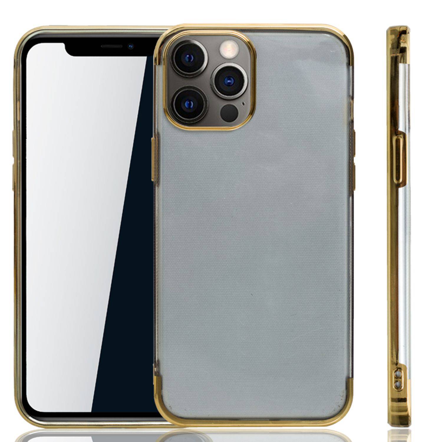 Apple iPhone 12 Pro Max Handyhülle Bumper Backcover Gold