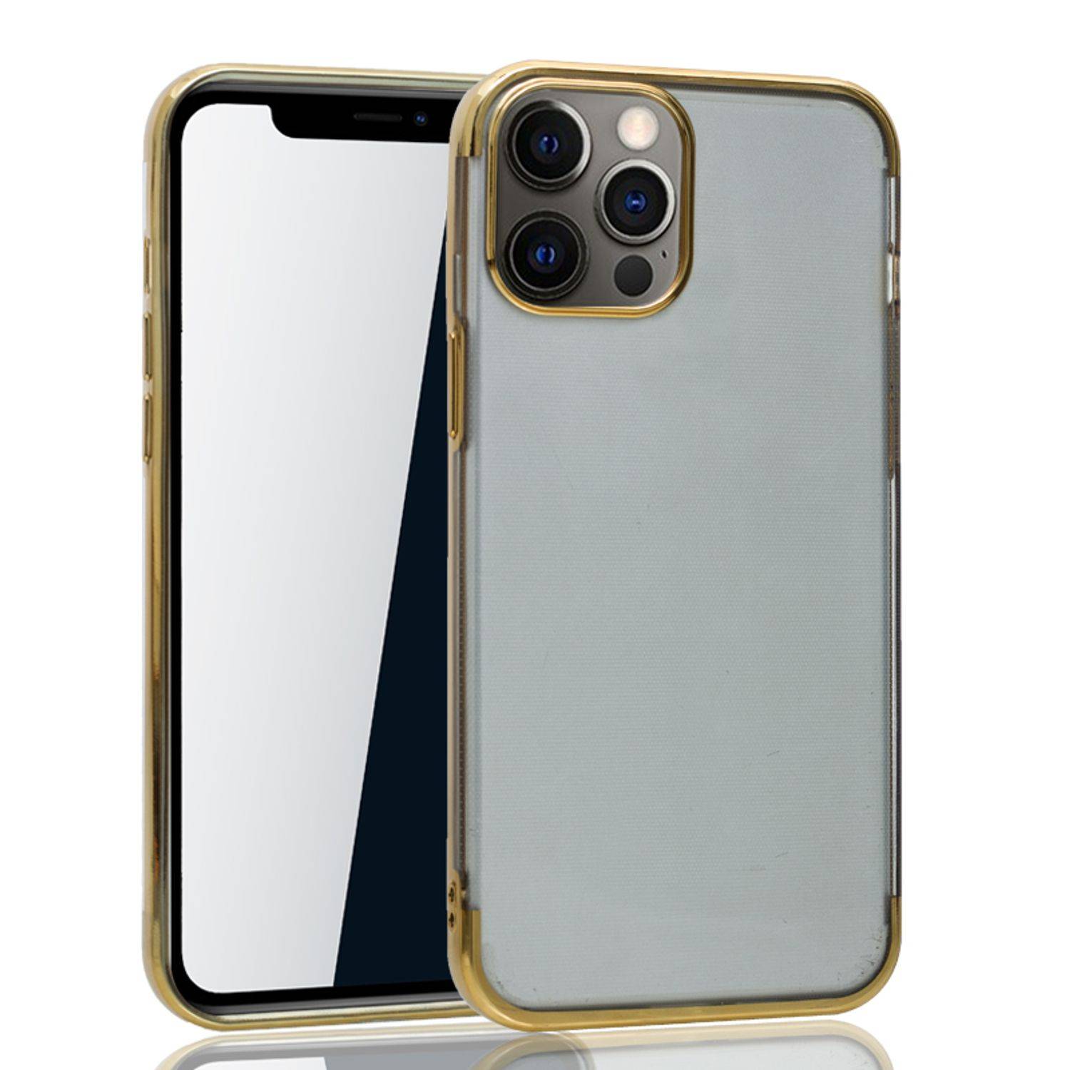 Apple iPhone 12 Pro Max Handyhülle Bumper Backcover Gold