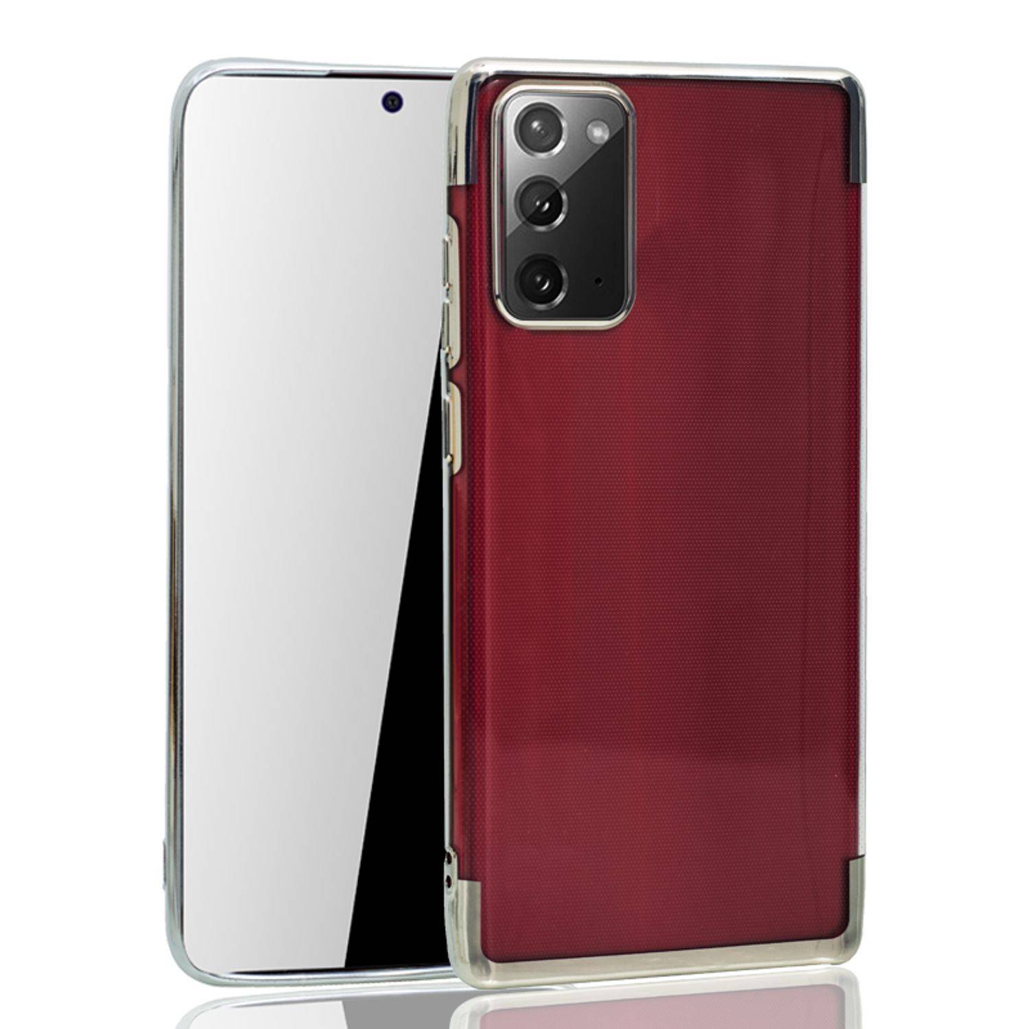 Samsung Galaxy Note 20 Handyhülle Bumper Backcover Silber